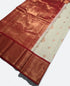 Kanchi Vegan Silk Saree With Contrast Blouse and Rich Jari Pallu