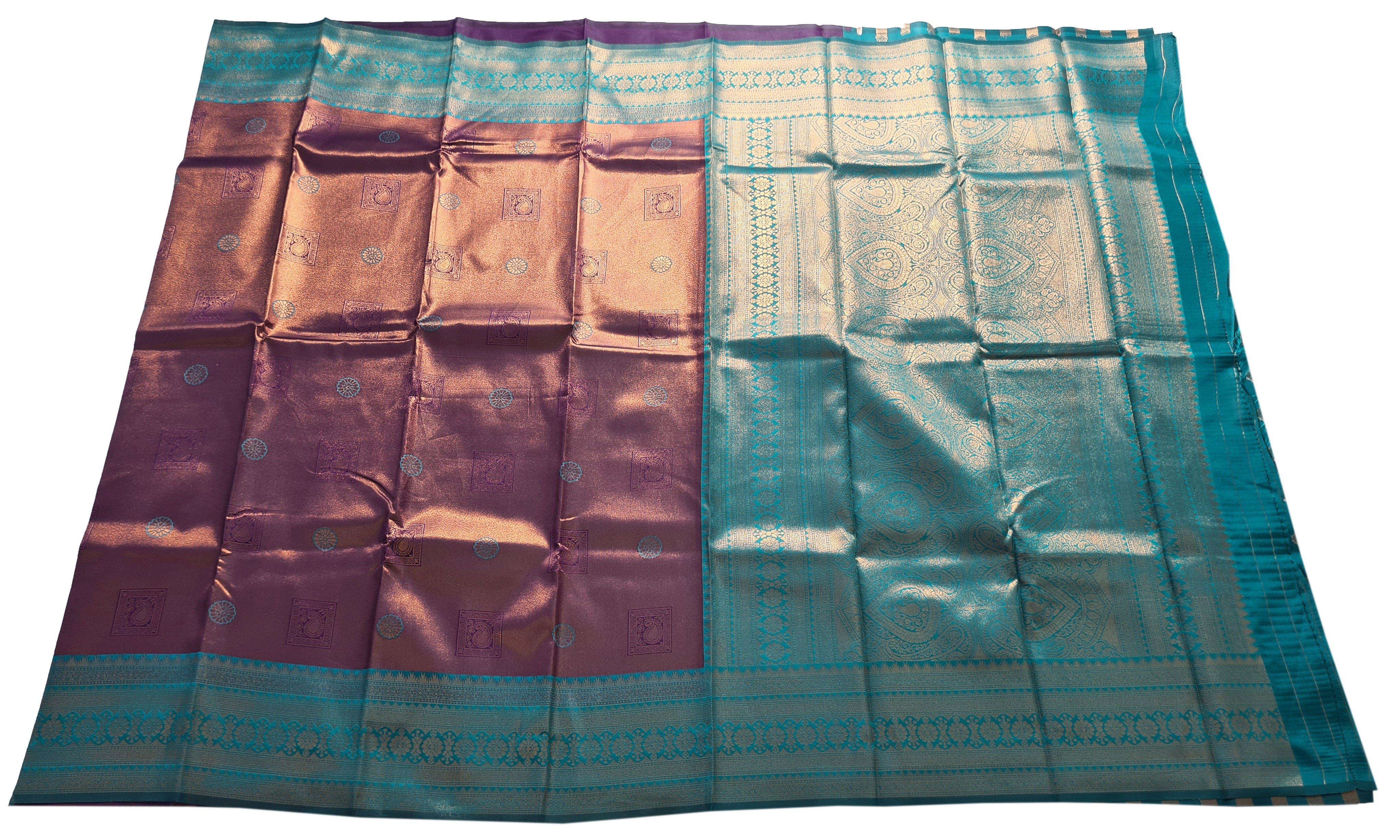 Antique Zari Butta Silk Saree