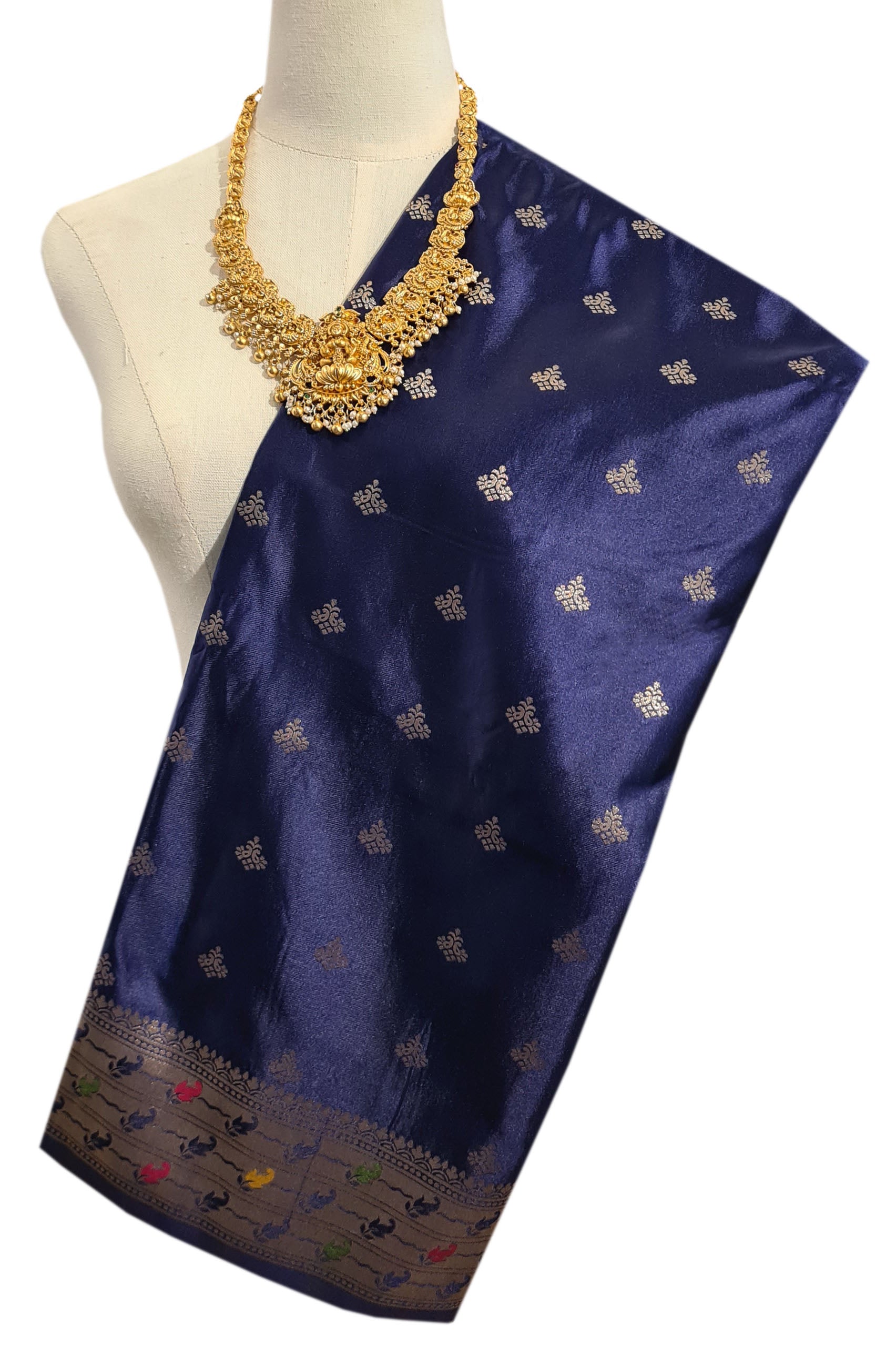 Bengaluru Crape Antic Silk Meena Sarees