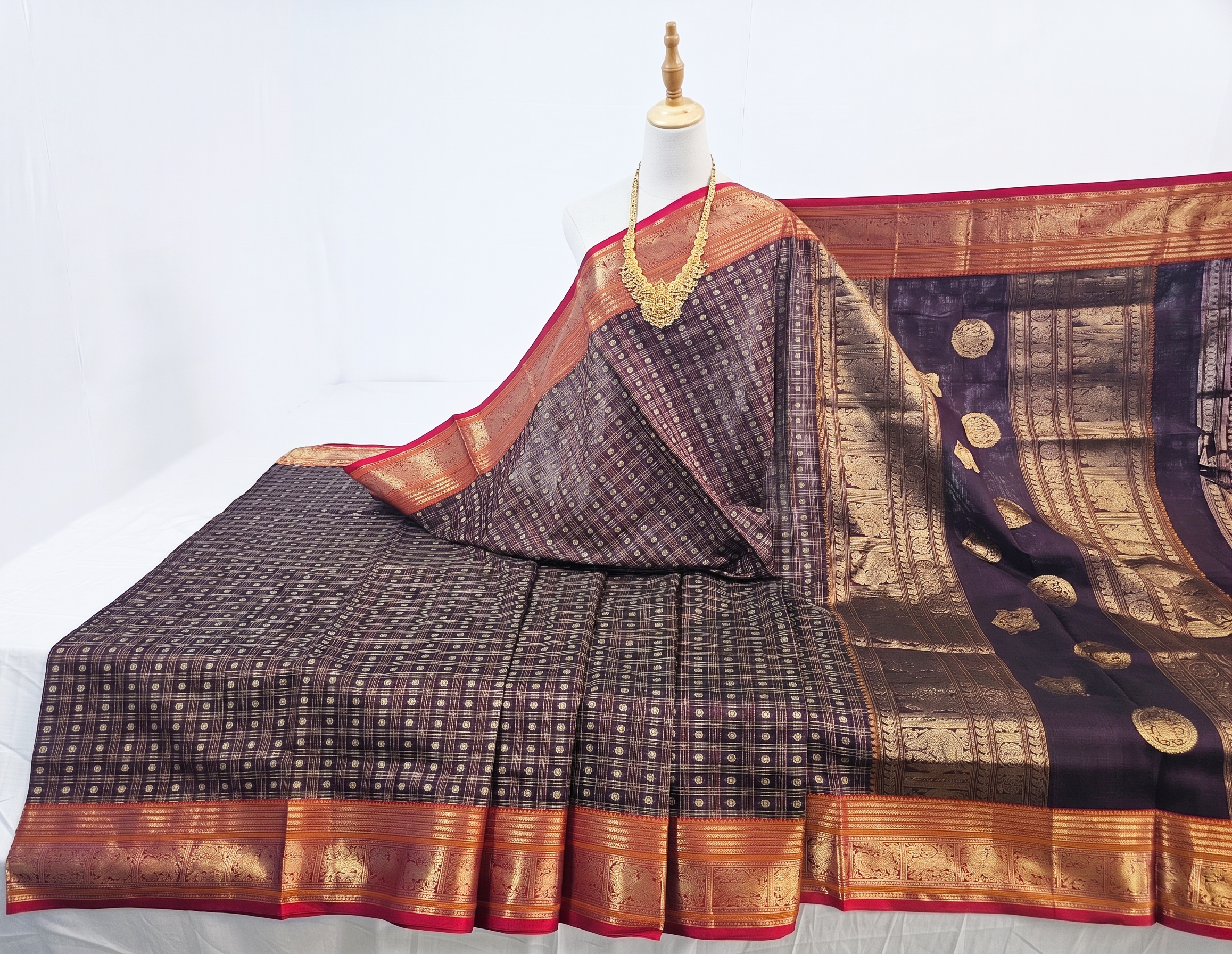 Kanchipuram Pure Silk Cotton Saree