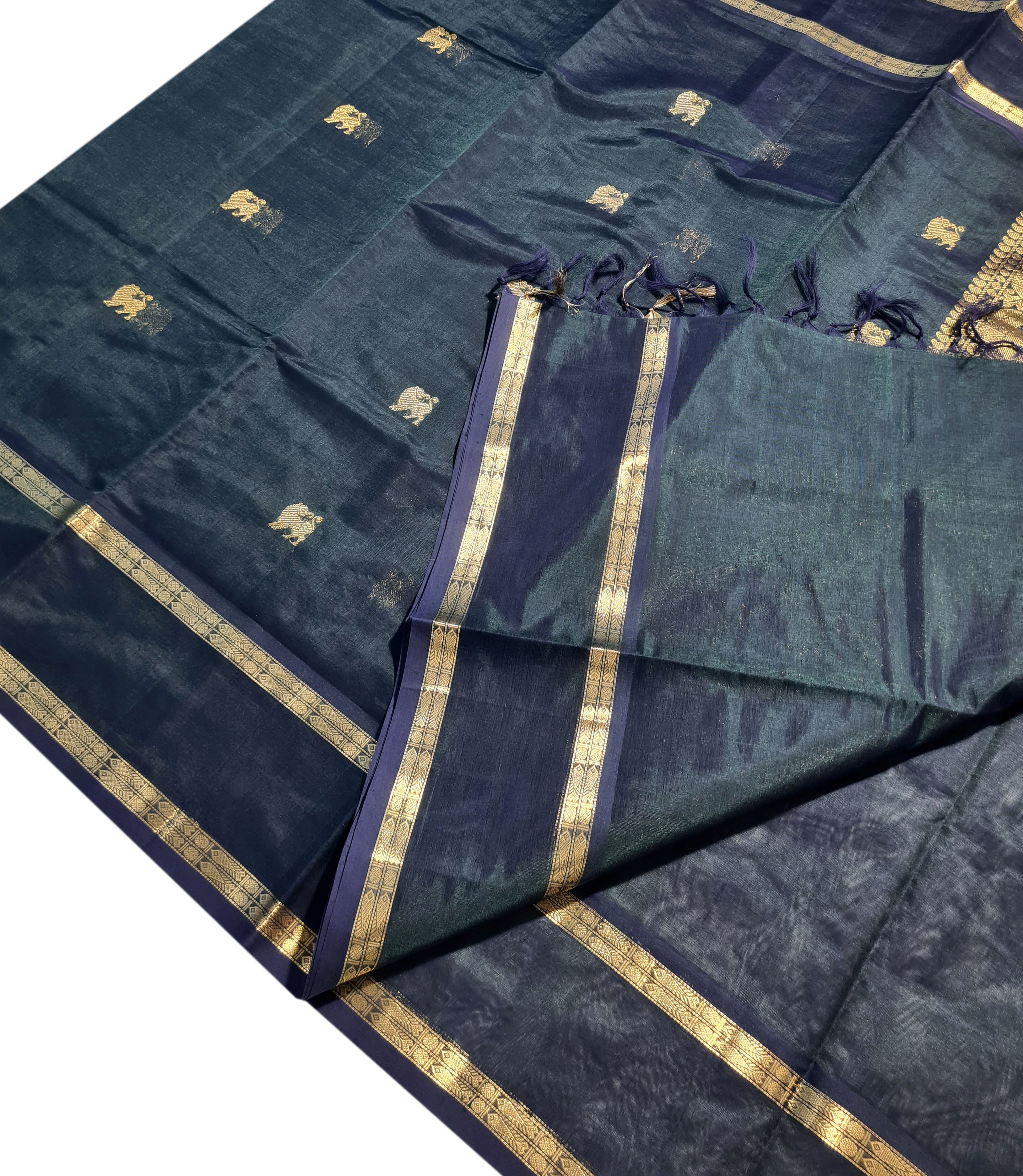 Kanchipuram Pure Silk Cotton Saree