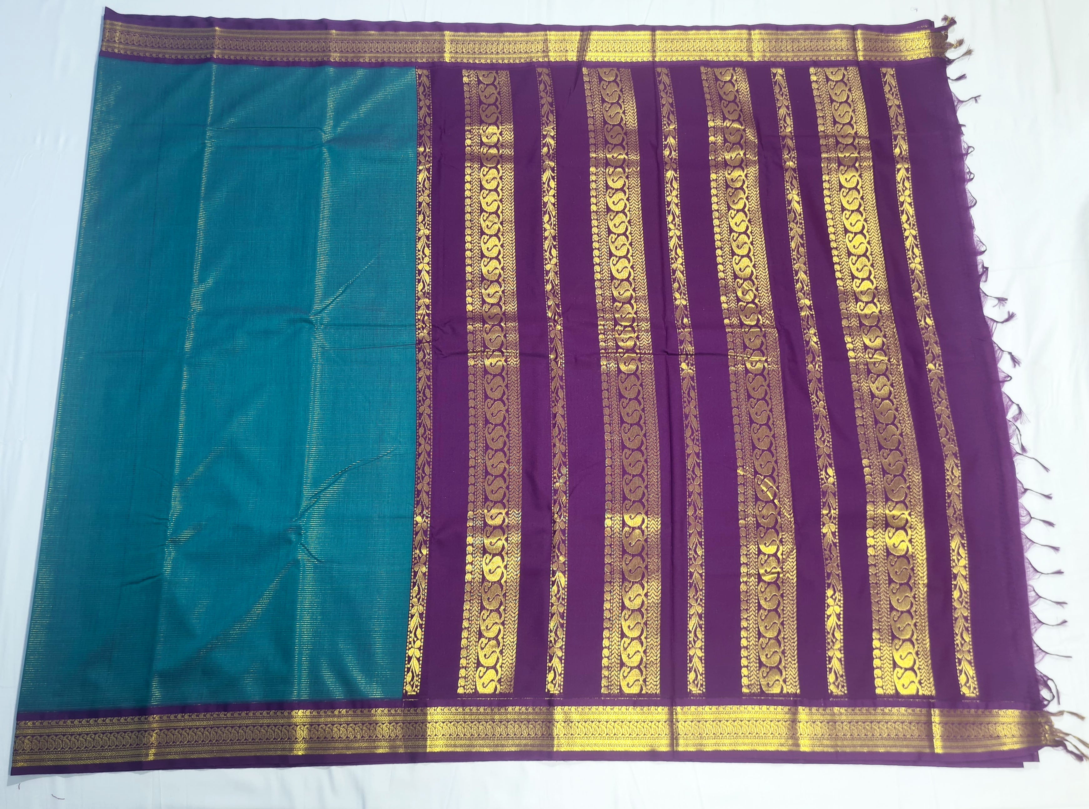 Kanchipuram Agarlic Cotton Sarees