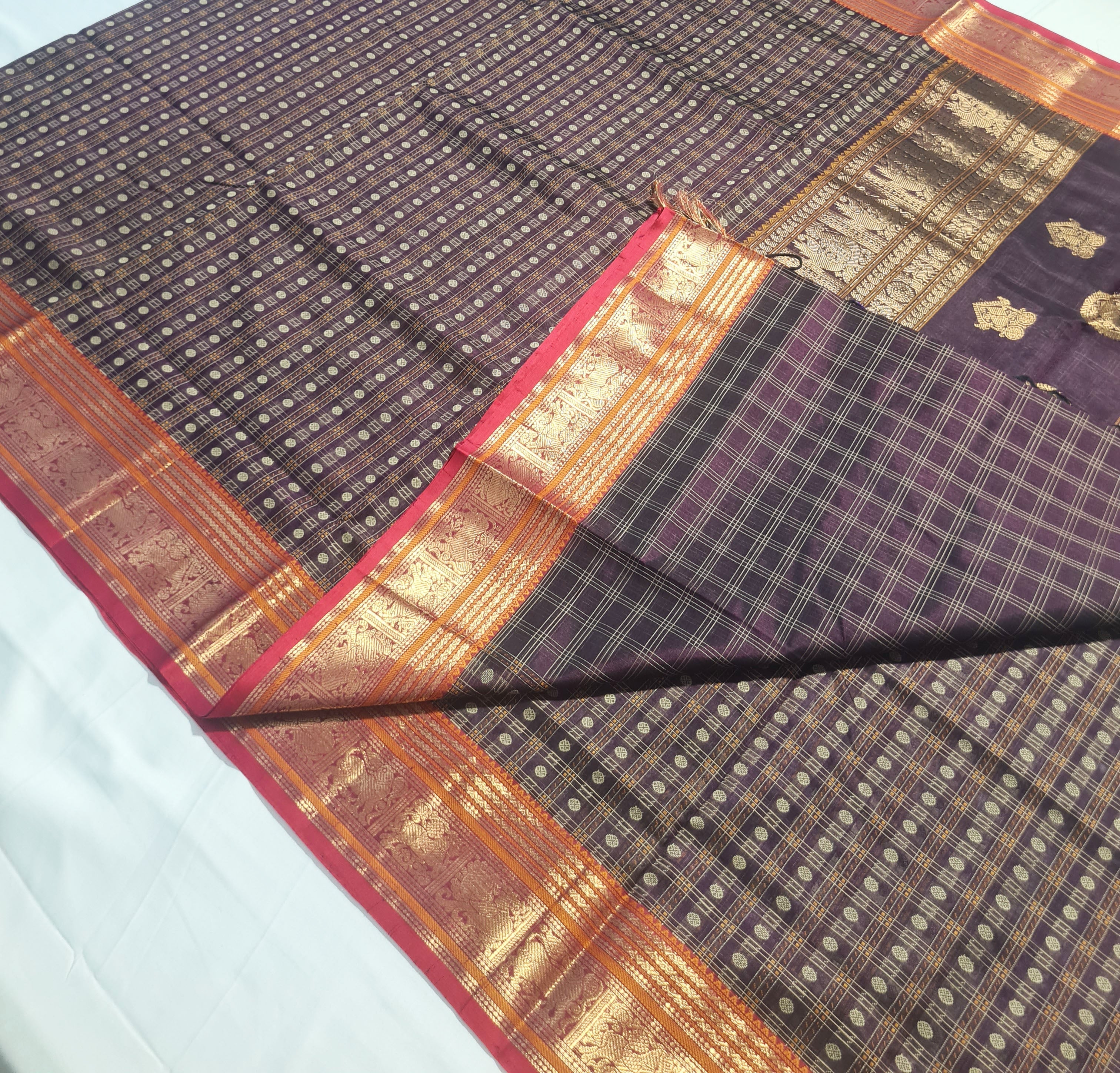 Kanchipuram Pure Silk Cotton Saree
