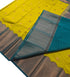 Kanchi Vegan Silk Saree With Contrast Blouse and Rich Jari Pallu
