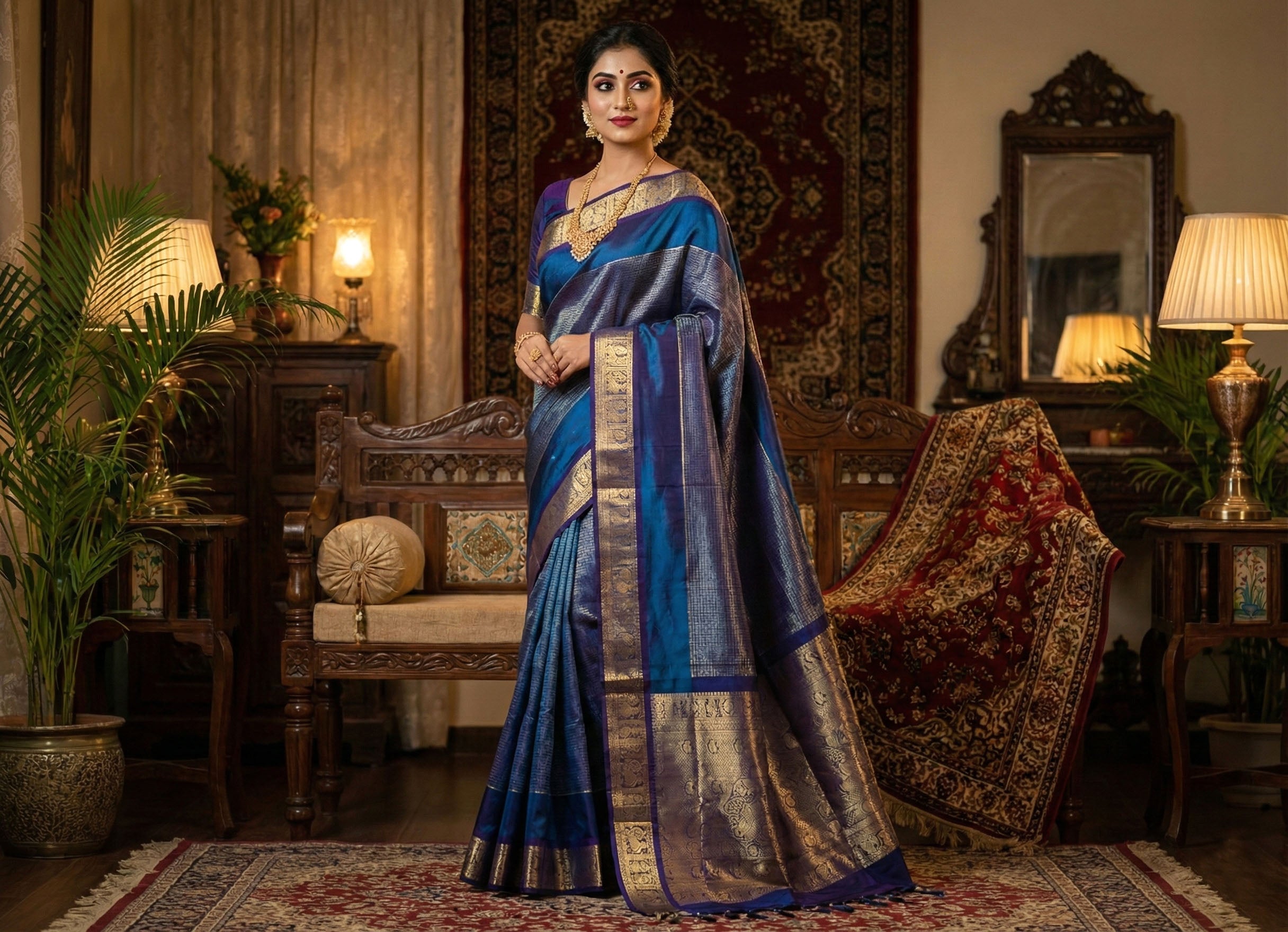 Kanchipuram Pure Silk Cotton Saree