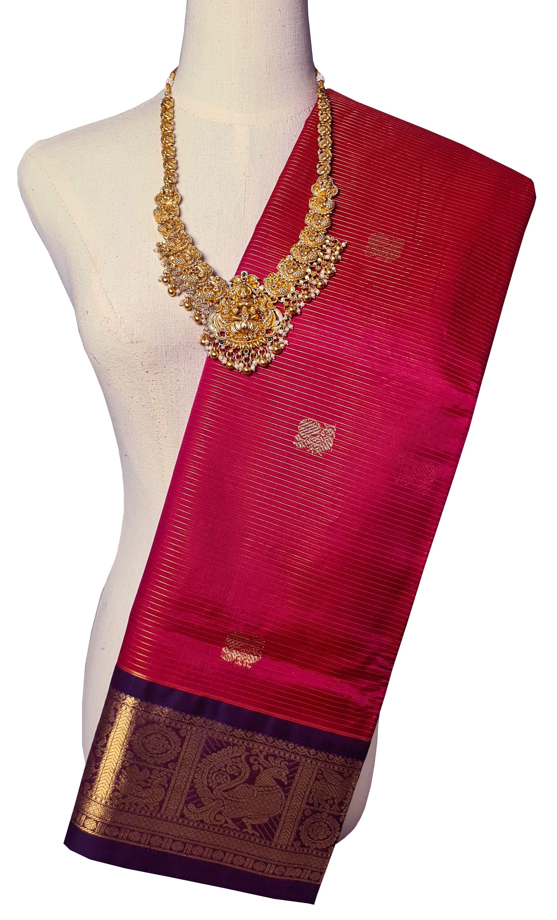 Vairaoosi Kanchipuram Pure Silk Cotton Saree