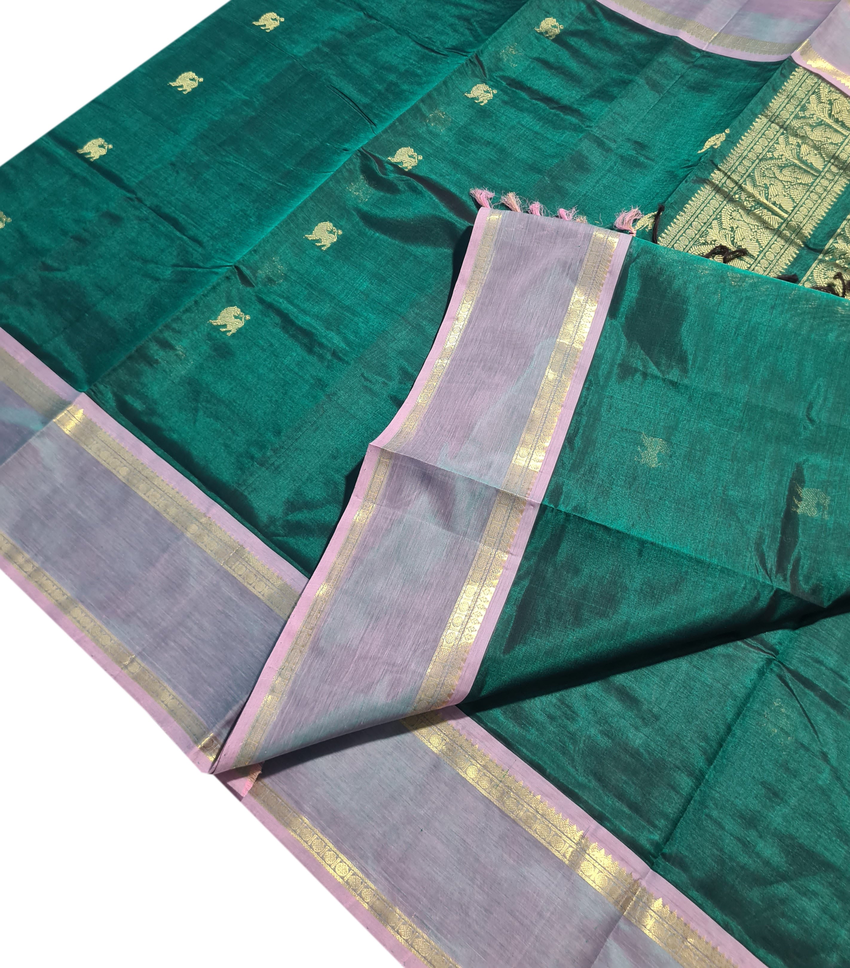 Kanchipuram Pure Silk Cotton Saree