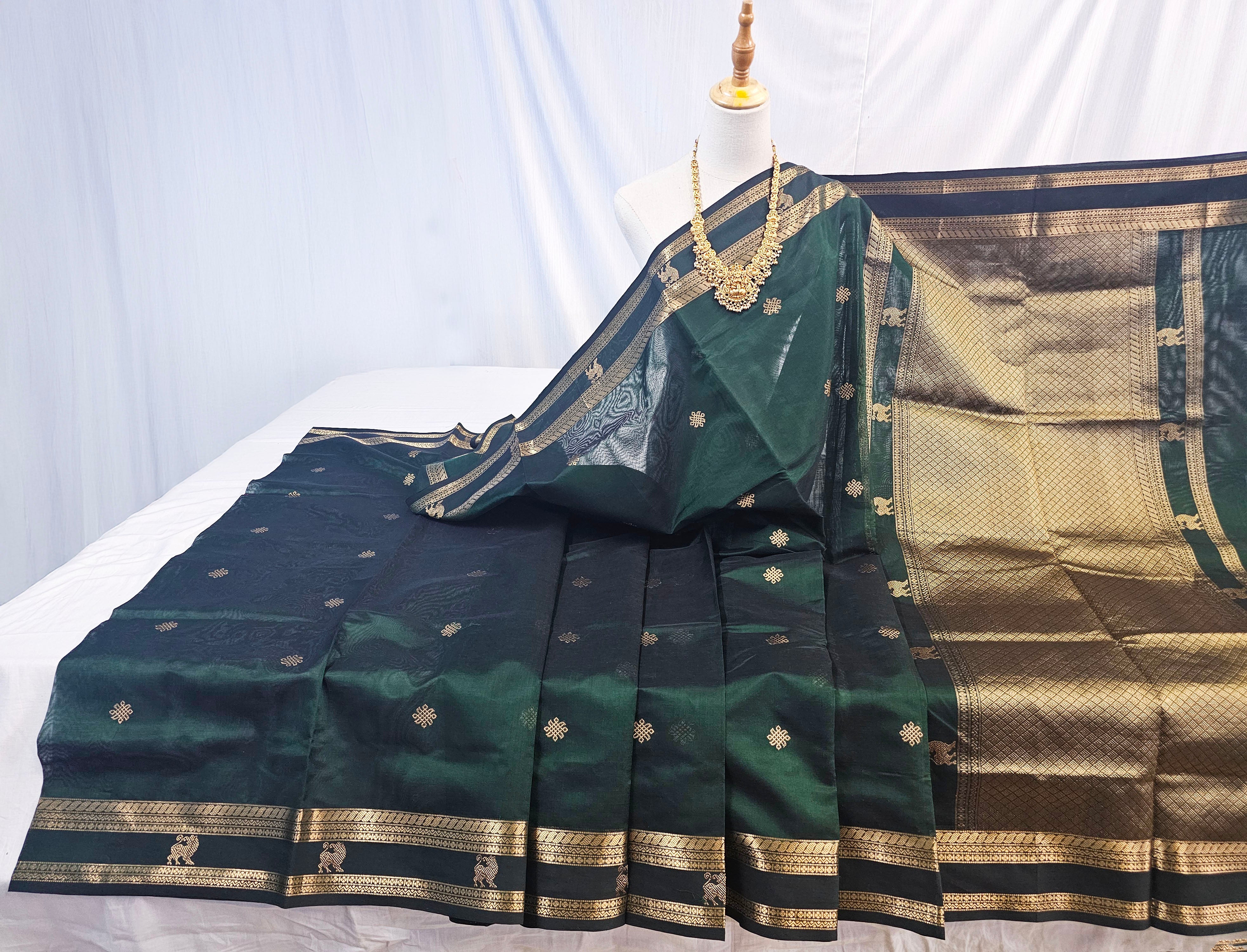 Kanchipuram Pure Silk Cotton Saree