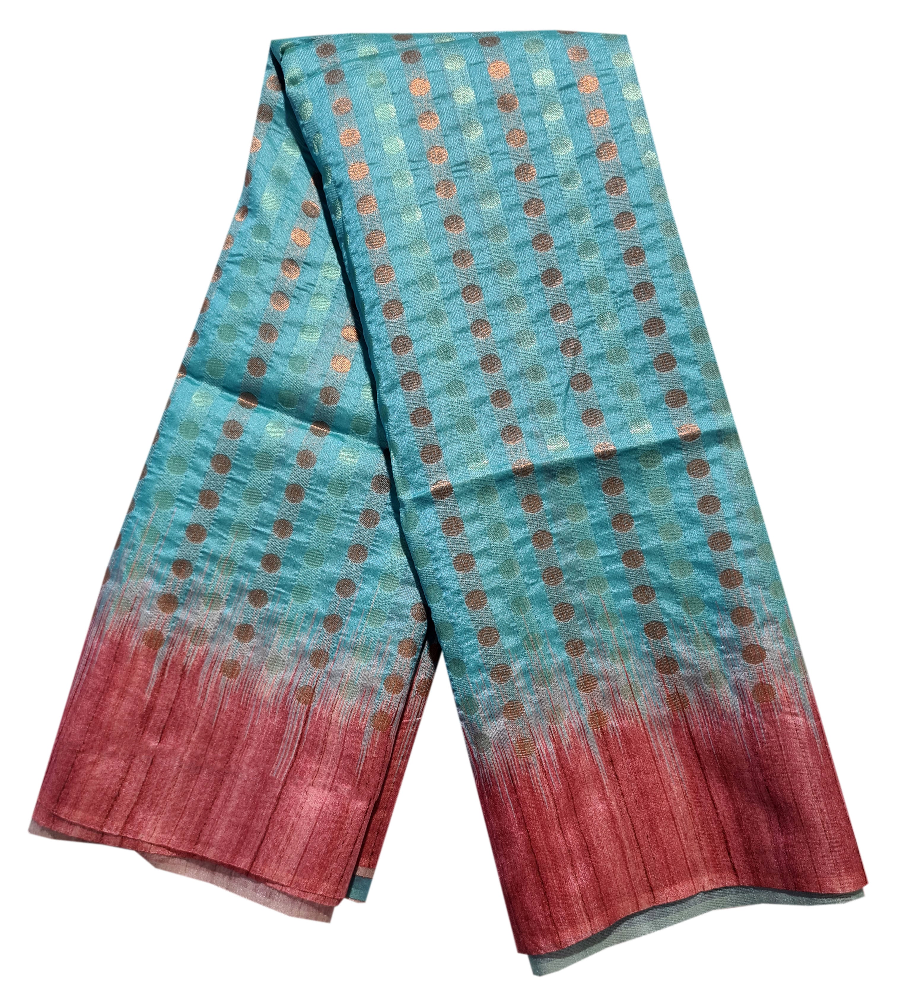 Semi Tussar  Antic Design Sarees