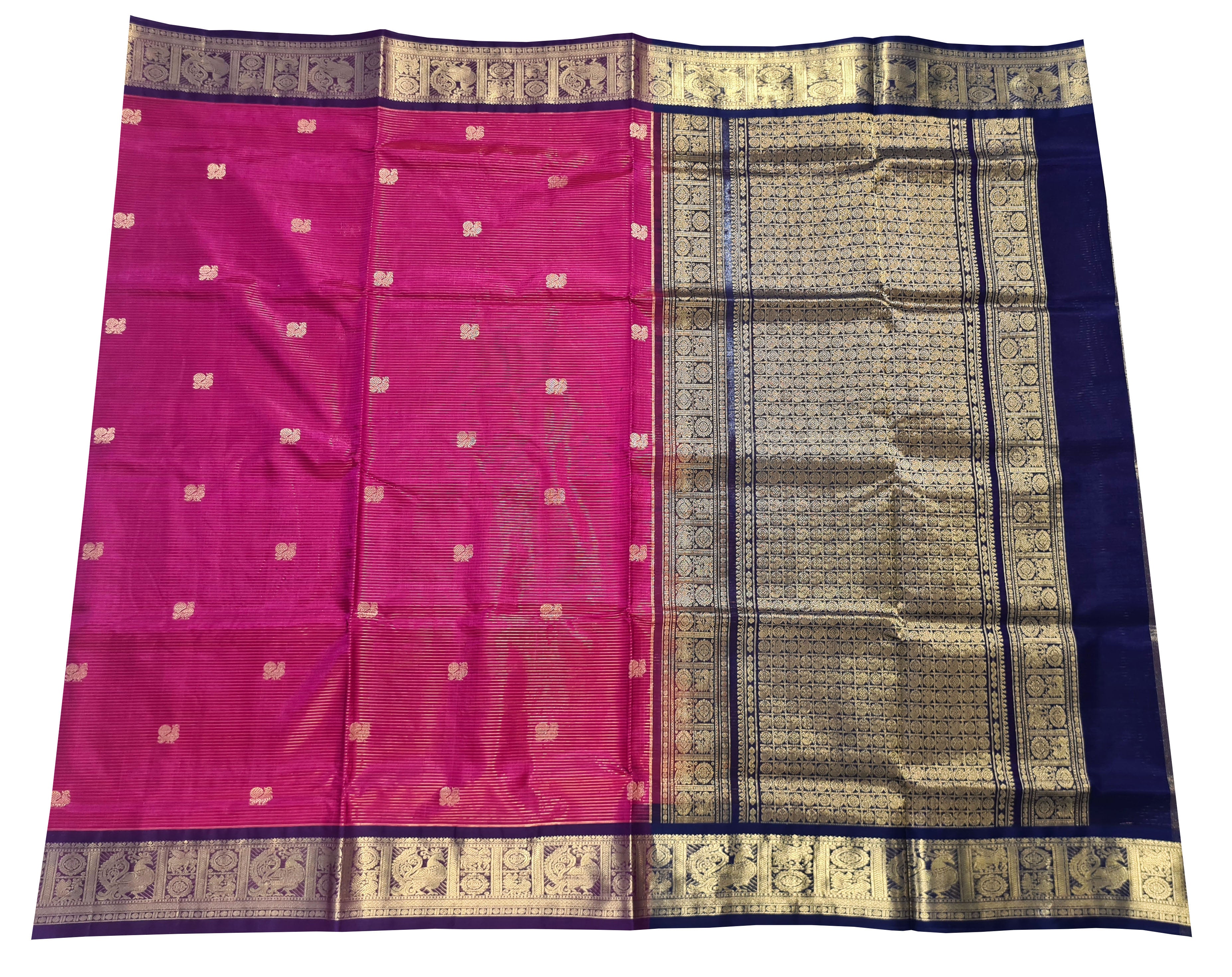 Vairaoosi Kanchipuram Pure Silk Cotton Saree