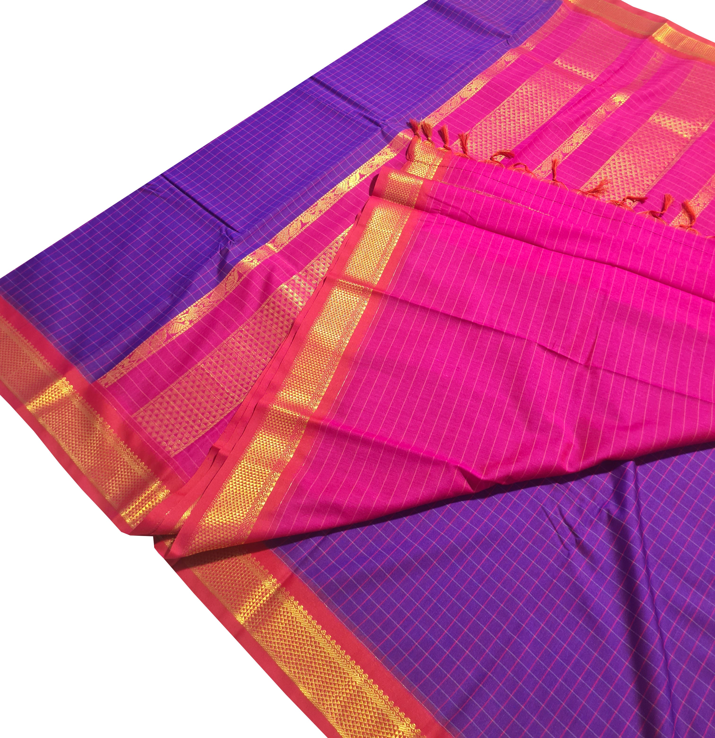 Kanchipuram Agarlic Cotton Sarees