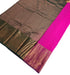 Kanchi Vegan Silk Saree With Contrast Blouse and Rich Jari Pallu