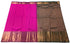 Kanchi Vegan Silk Saree With Contrast Blouse and Rich Jari Pallu