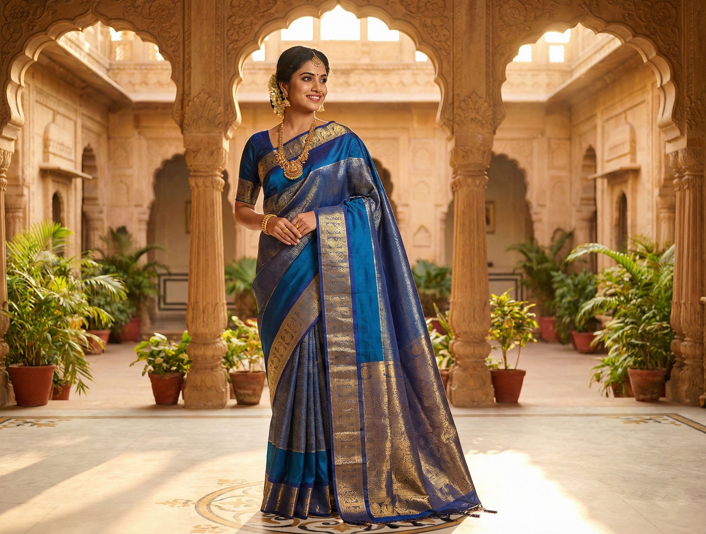 Kanchipuram Pure Silk Cotton Saree
