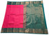 Kanchi Vegan Silk Saree With Contrast Blouse and Rich Jari Pallu