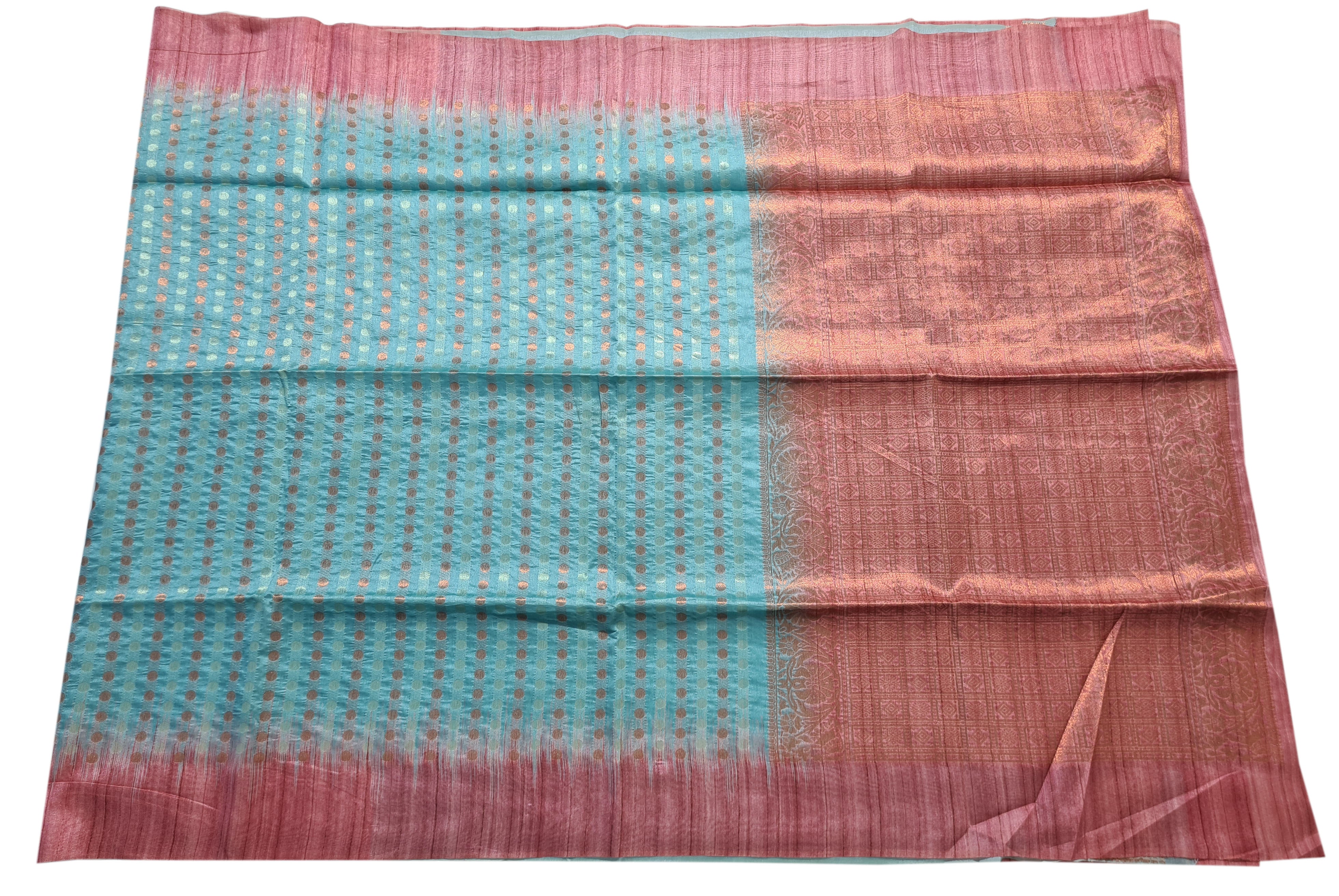 Semi Tussar  Antic Design Sarees