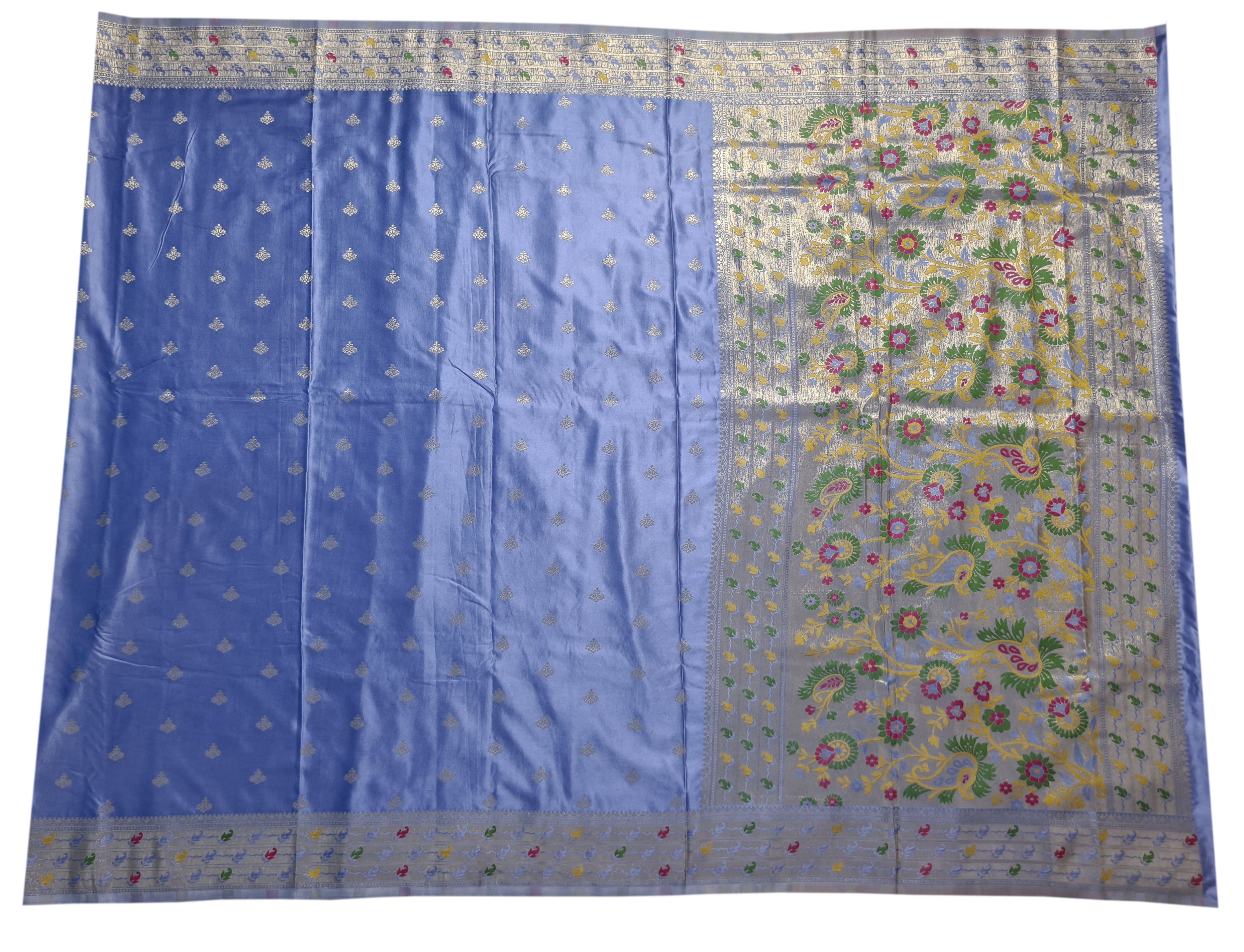 Bengaluru Crape Antic Silk Meena Sarees