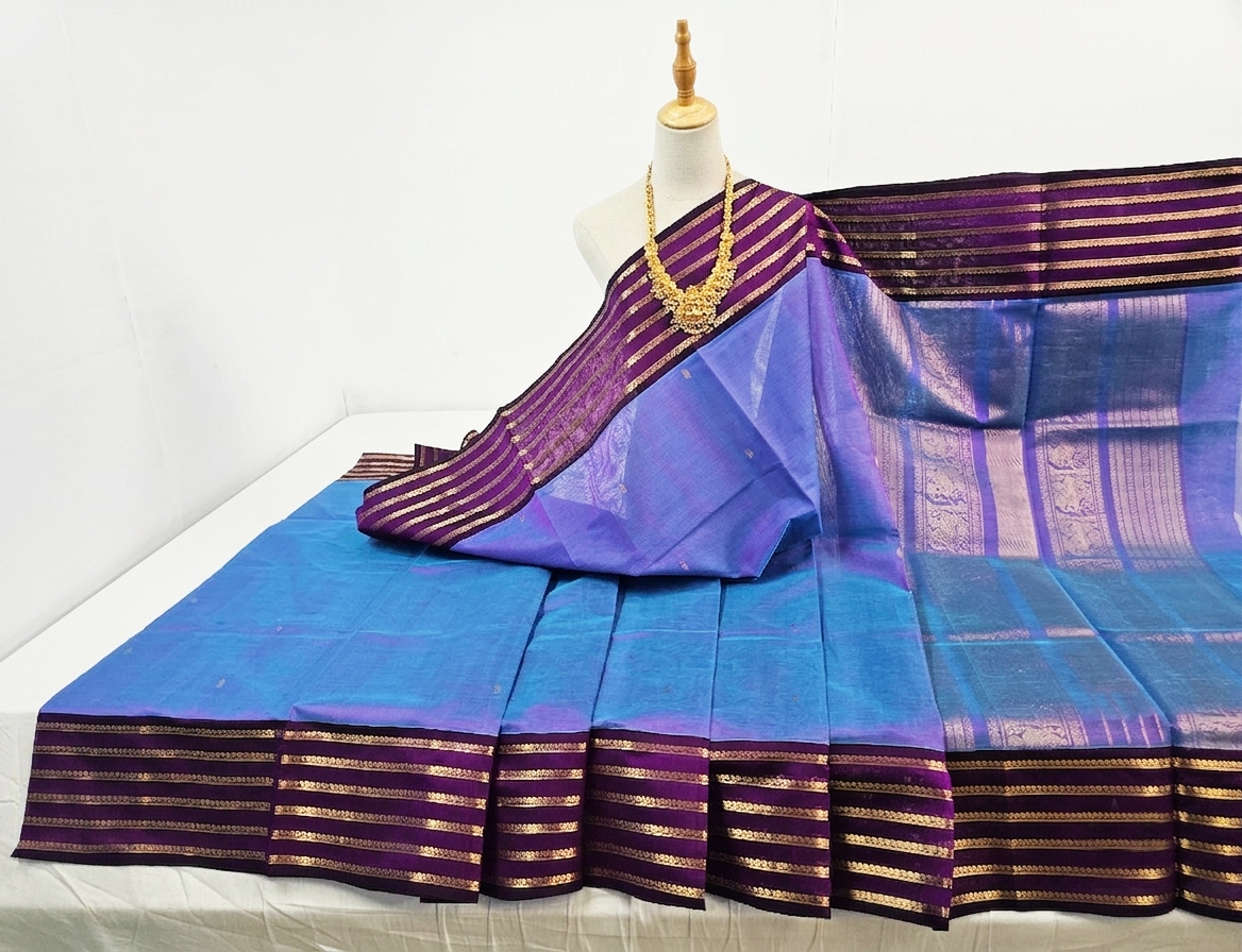Kanchipuram Pure Silk Cotton Saree