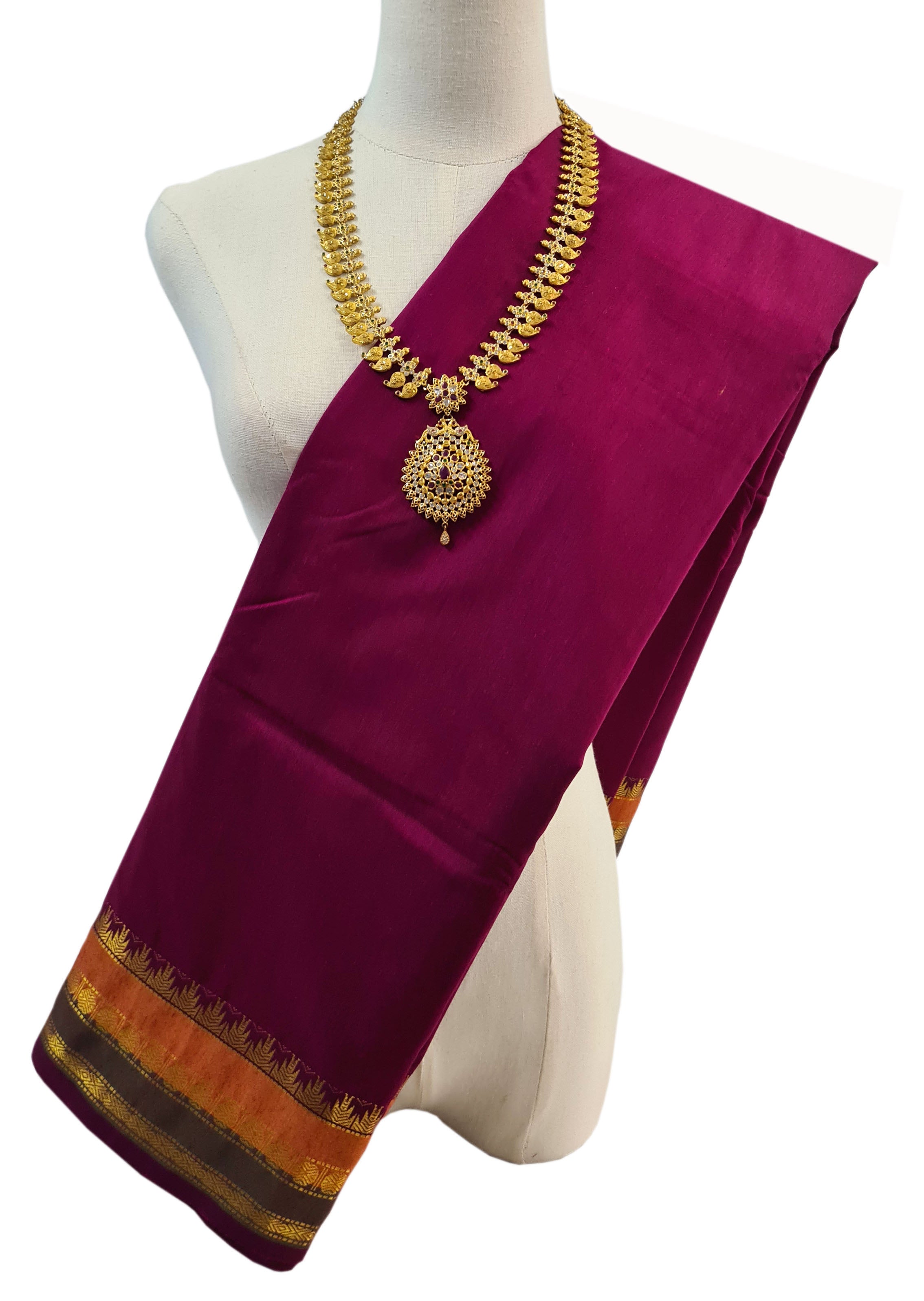 Vairaoosi Agarlic Cotton Silk Sarees