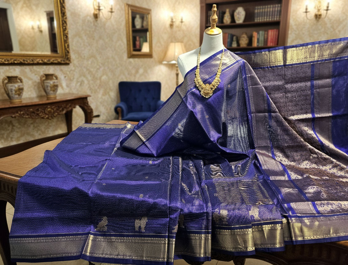 Vairaoosi Kanchipuram Pure Silk Cotton Saree