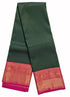 Kanchi Vegan Silk Saree With Contrast Blouse and Rich Jari Pallu