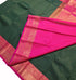 Kanchi Vegan Silk Saree With Contrast Blouse and Rich Jari Pallu