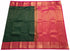 Kanchi Vegan Silk Saree With Contrast Blouse and Rich Jari Pallu