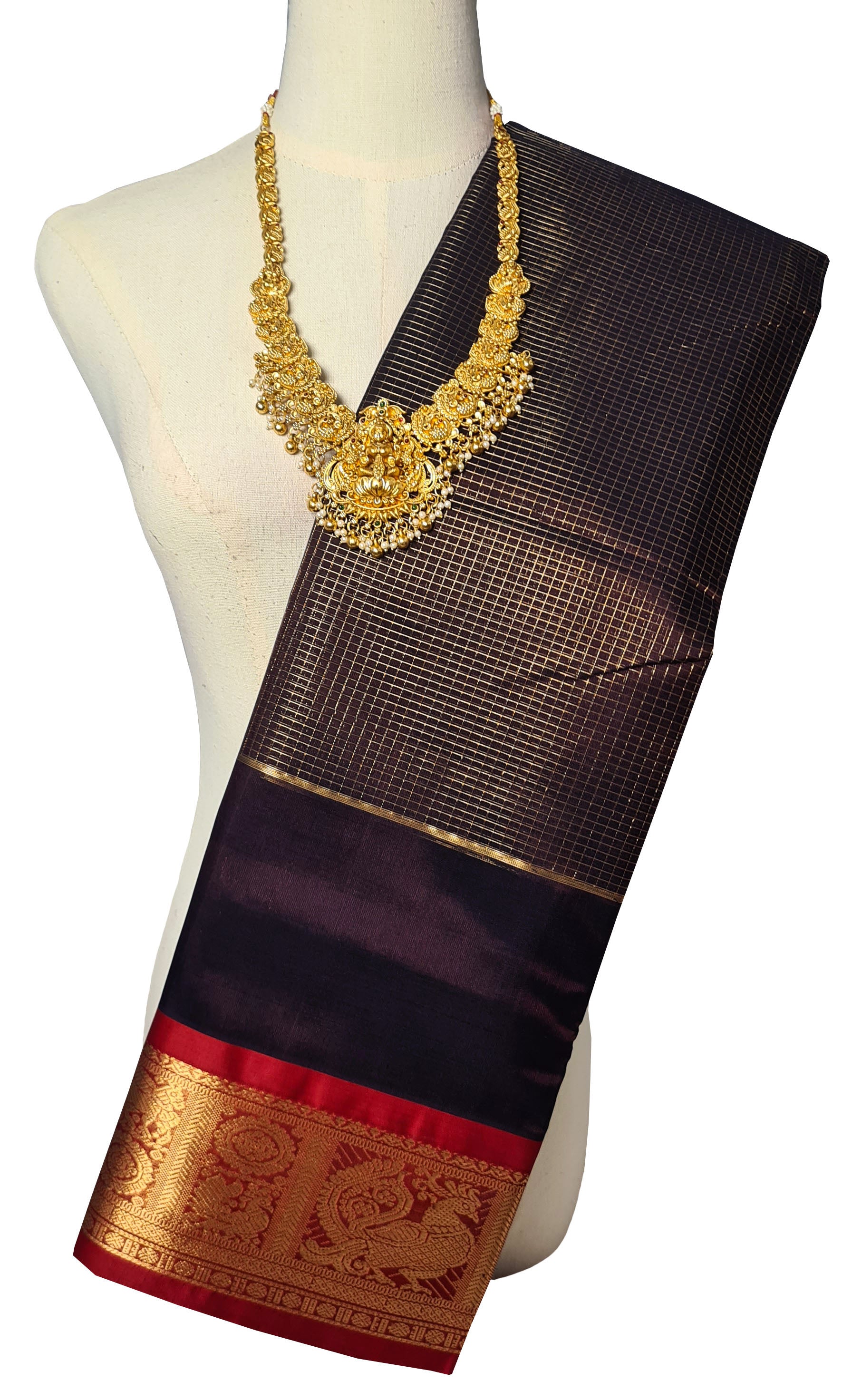 Vairaoosi Kanchipuram Pure Silk Cotton Saree