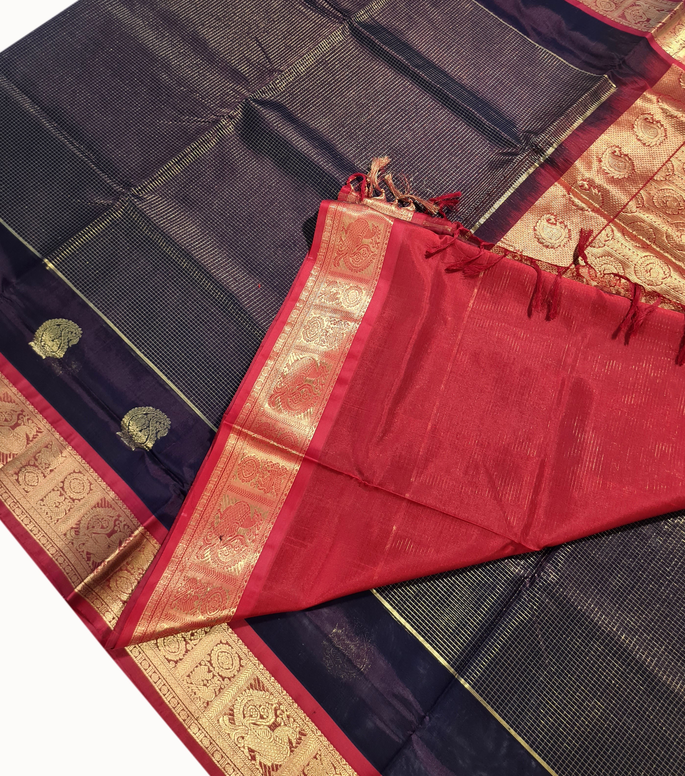 Vairaoosi Kanchipuram Pure Silk Cotton Saree