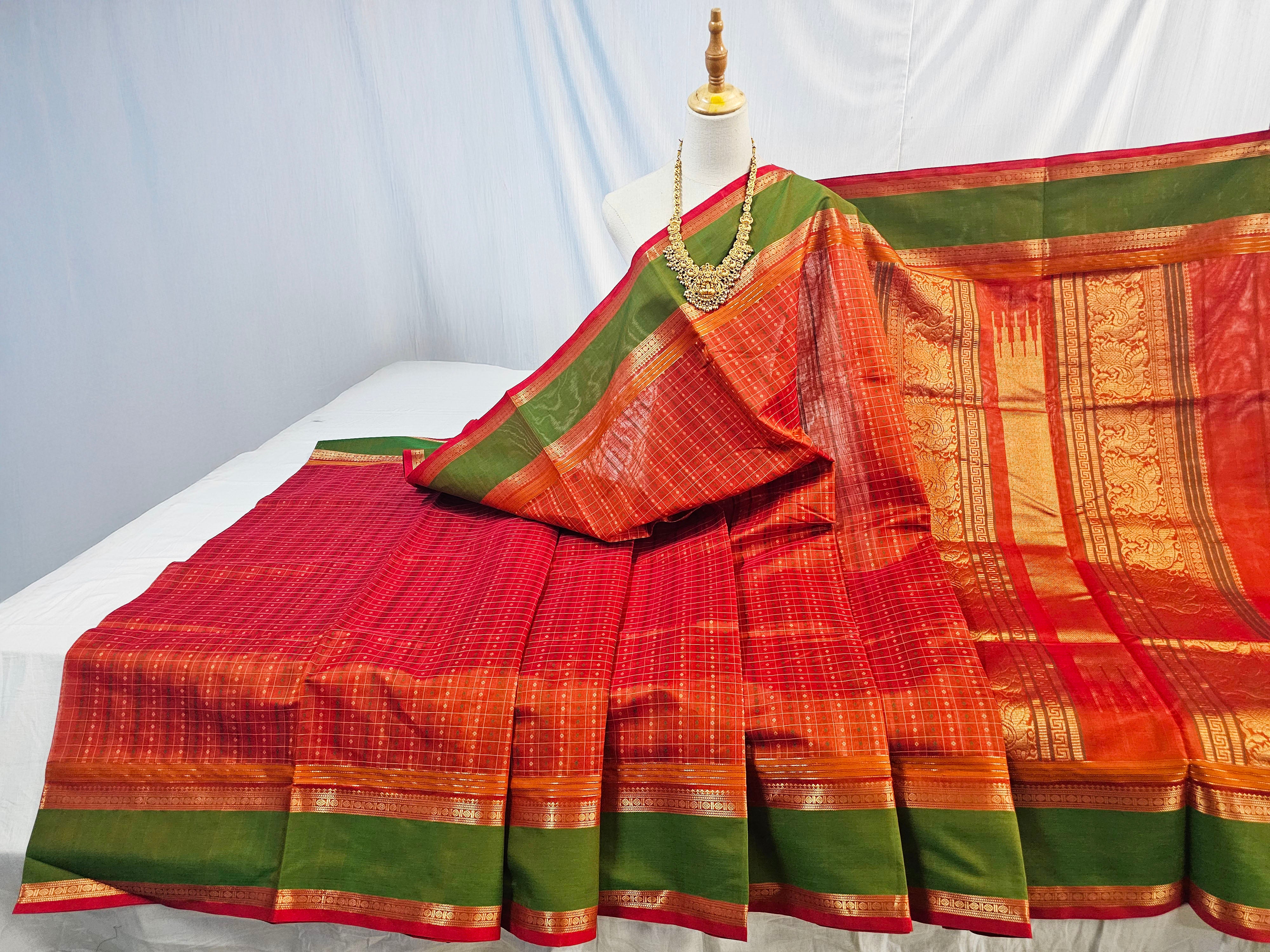 Kanchipuram Pure Silk Cotton Saree