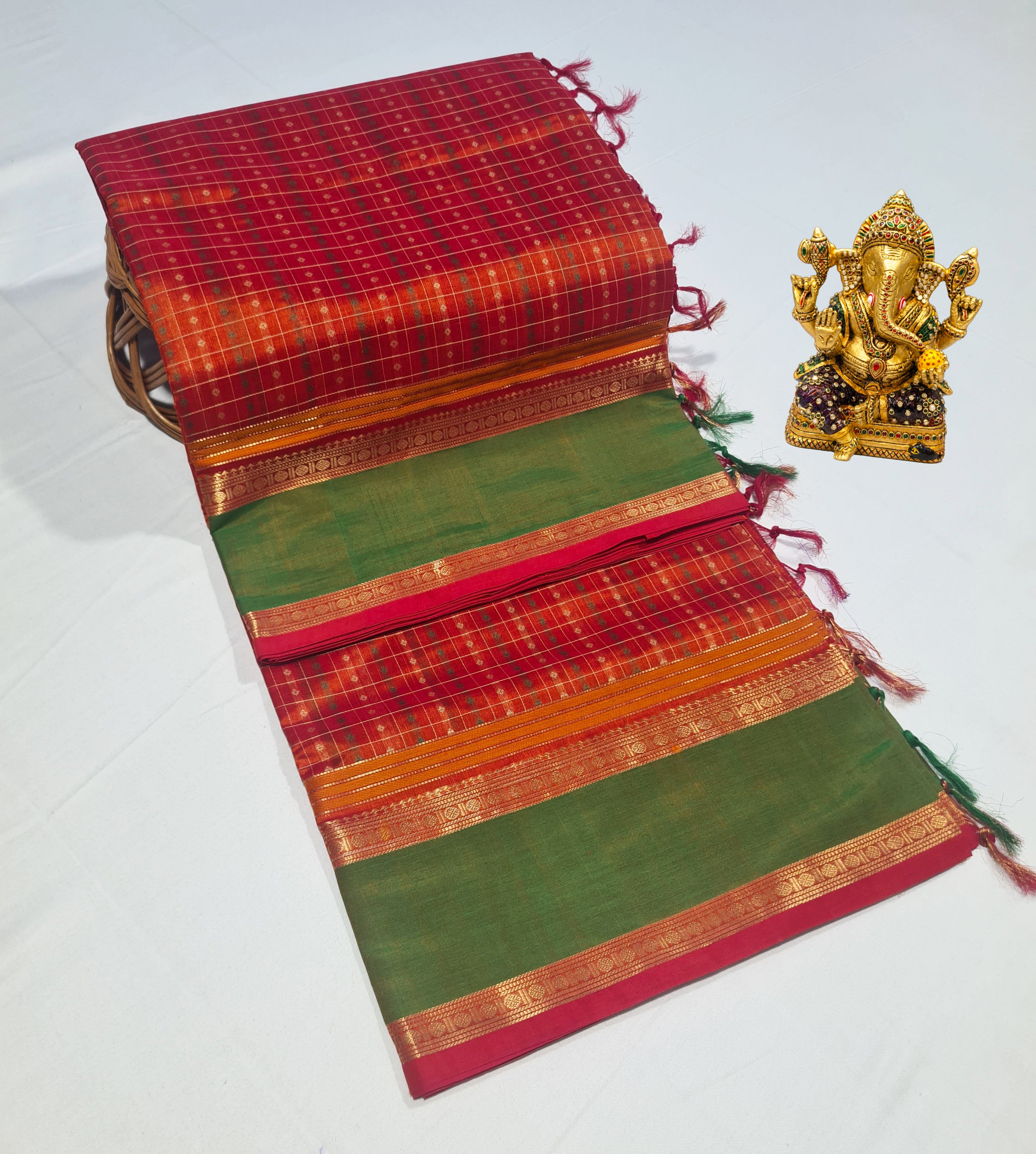 Kanchipuram Pure Silk Cotton Saree