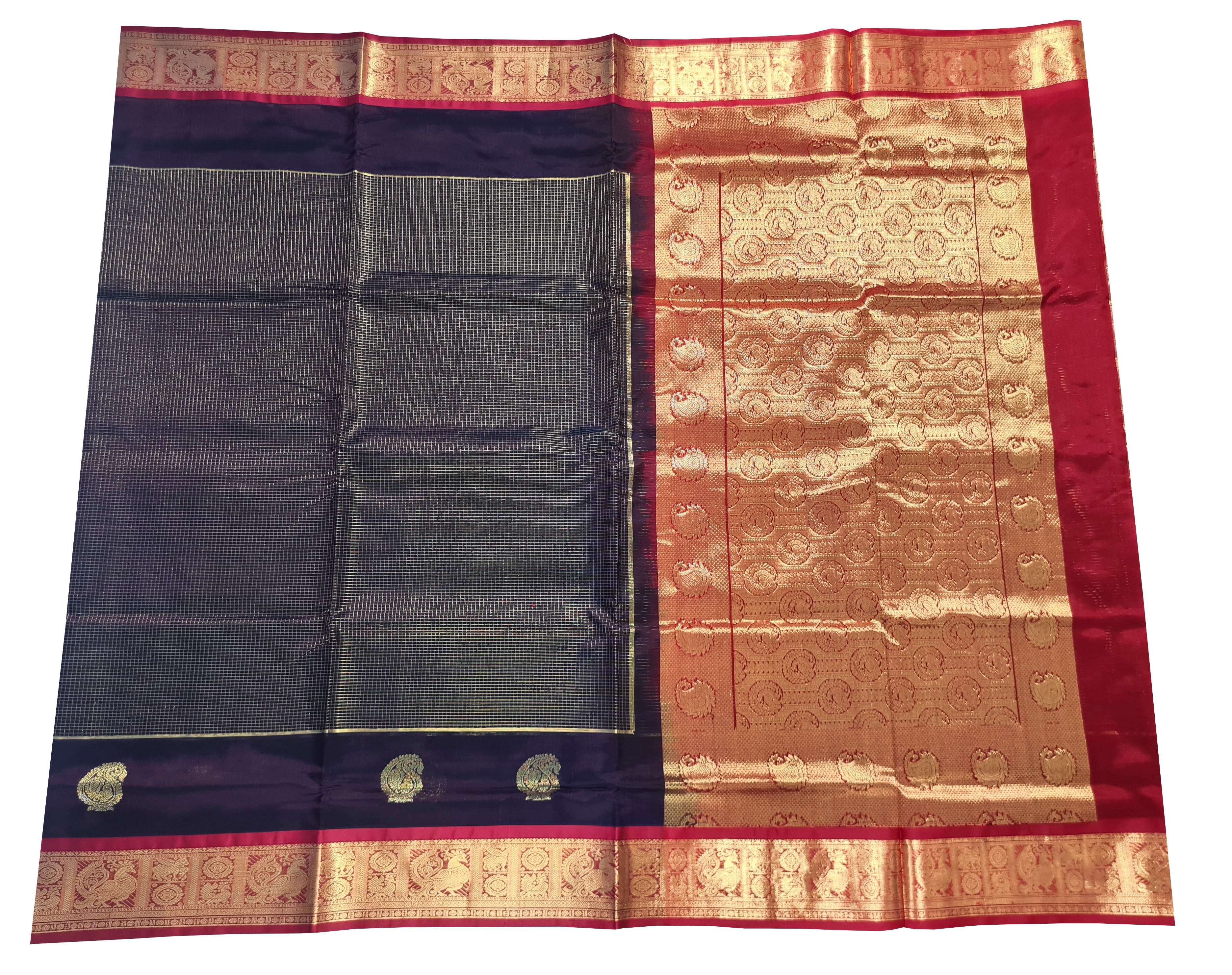 Vairaoosi Kanchipuram Pure Silk Cotton Saree