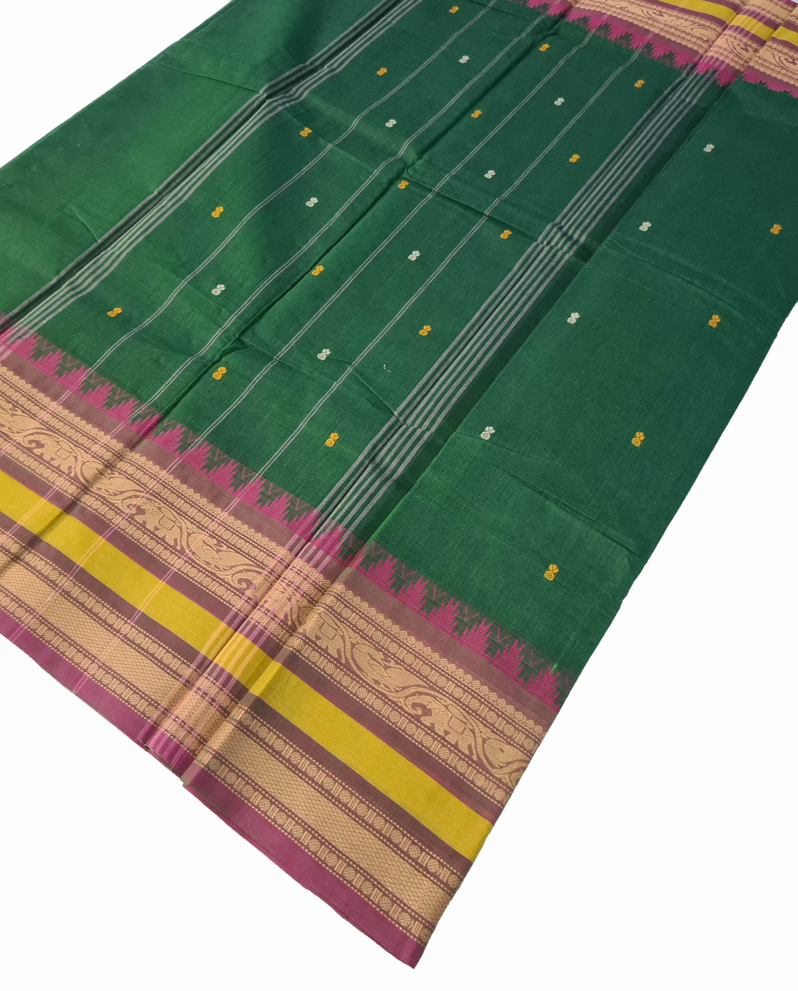 Kanchipuram Cotton Saree With Blouse