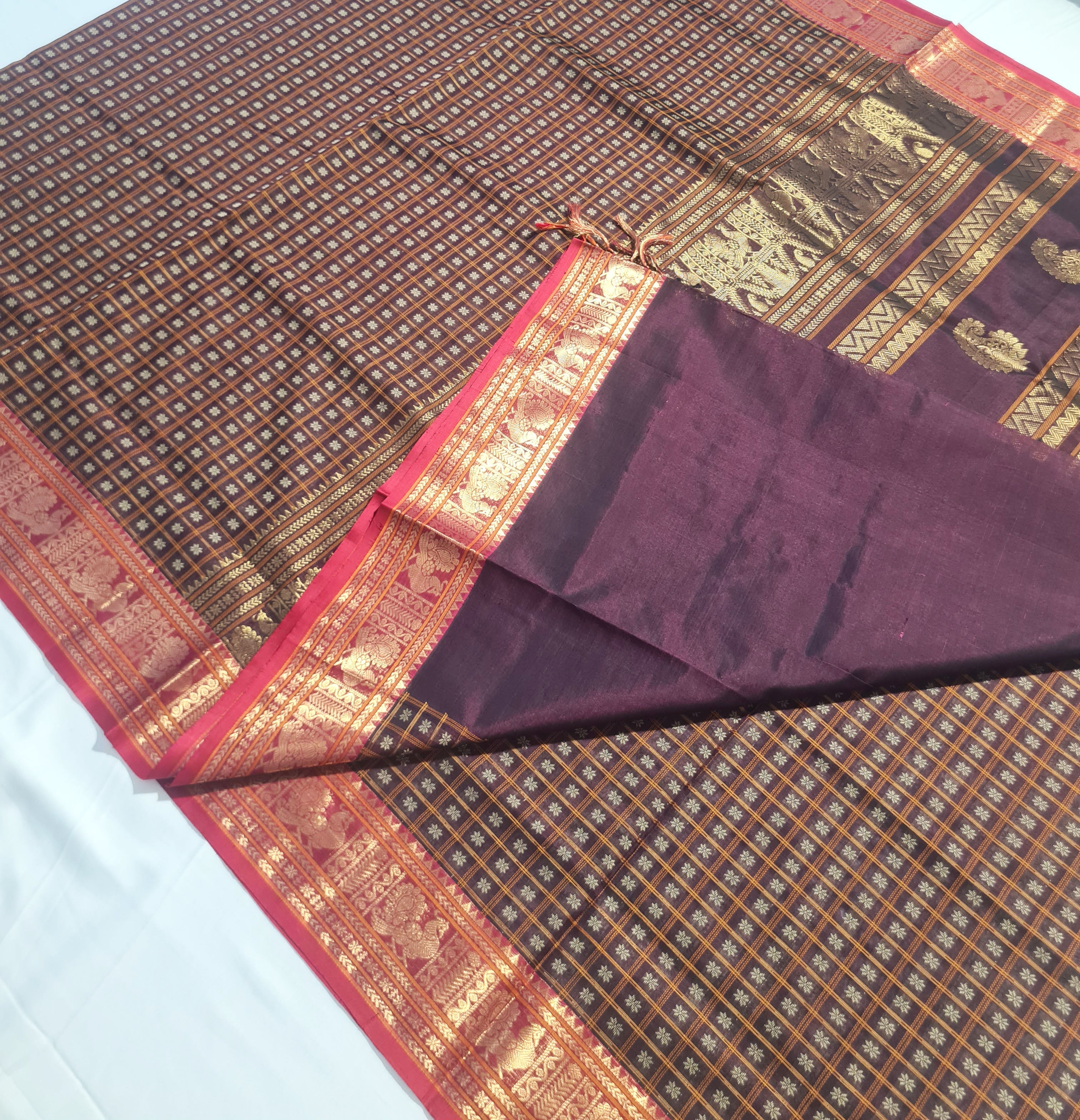 Kanchipuram Pure Silk Cotton Saree