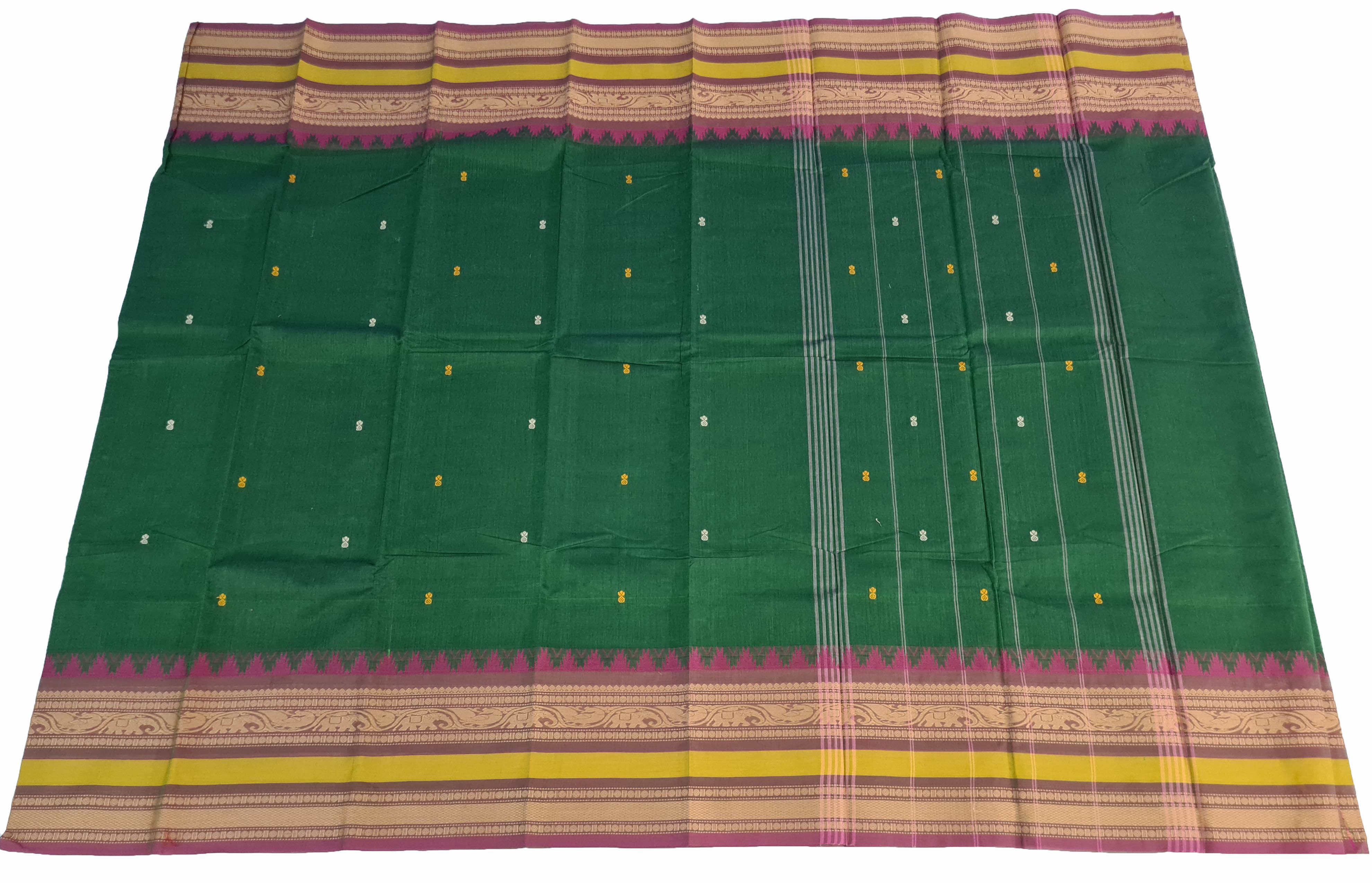 Kanchipuram Cotton Saree With Blouse