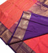 Kanchi Vegan Silk Saree With Contrast Blouse and Rich Jari Pallu