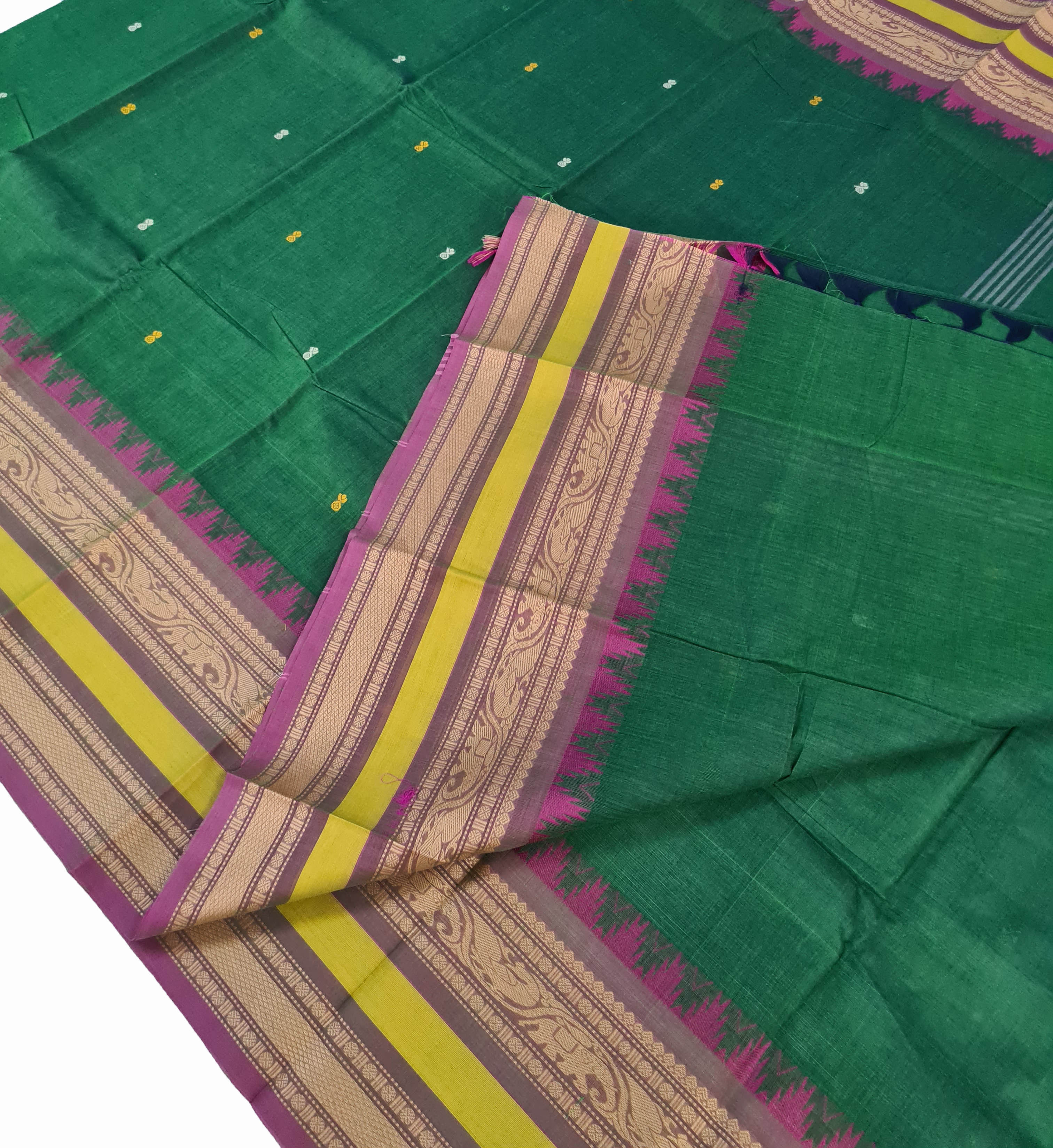 Kanchipuram Cotton Saree With Blouse
