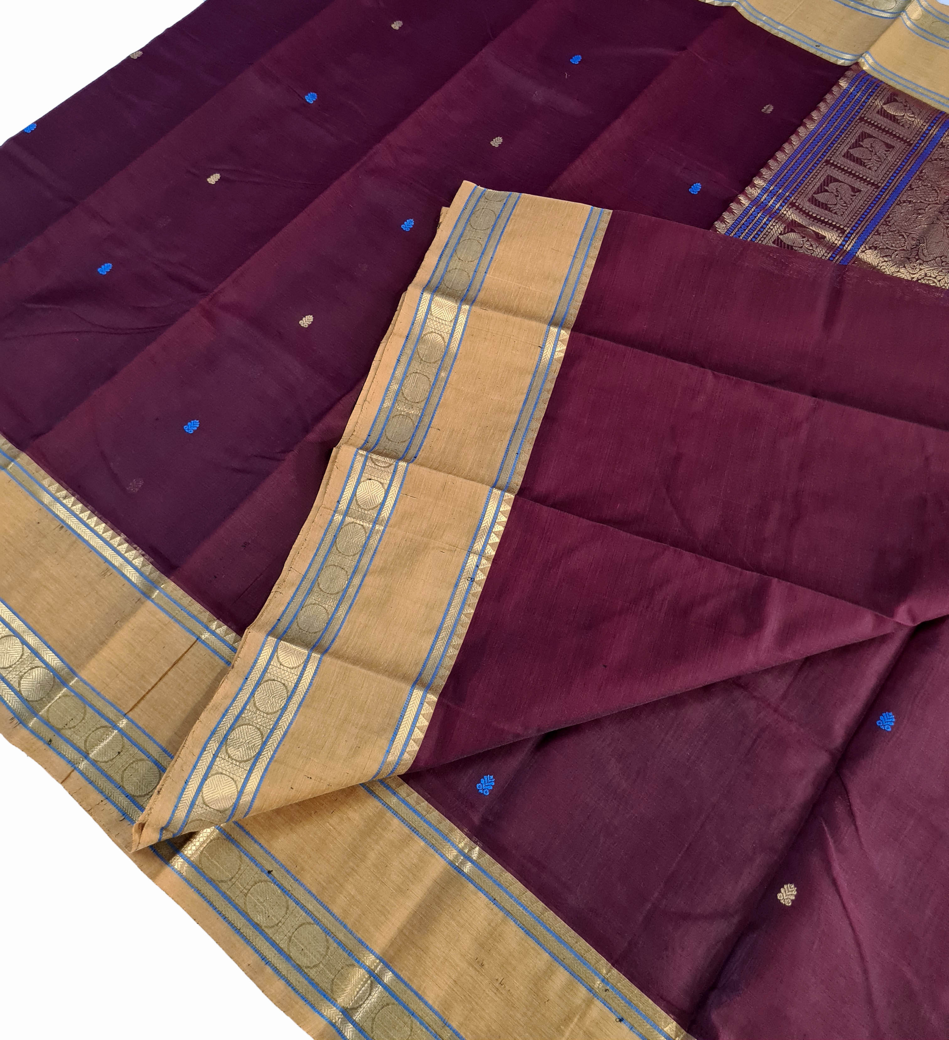 Kanchipuram Pure Silk Cotton Saree