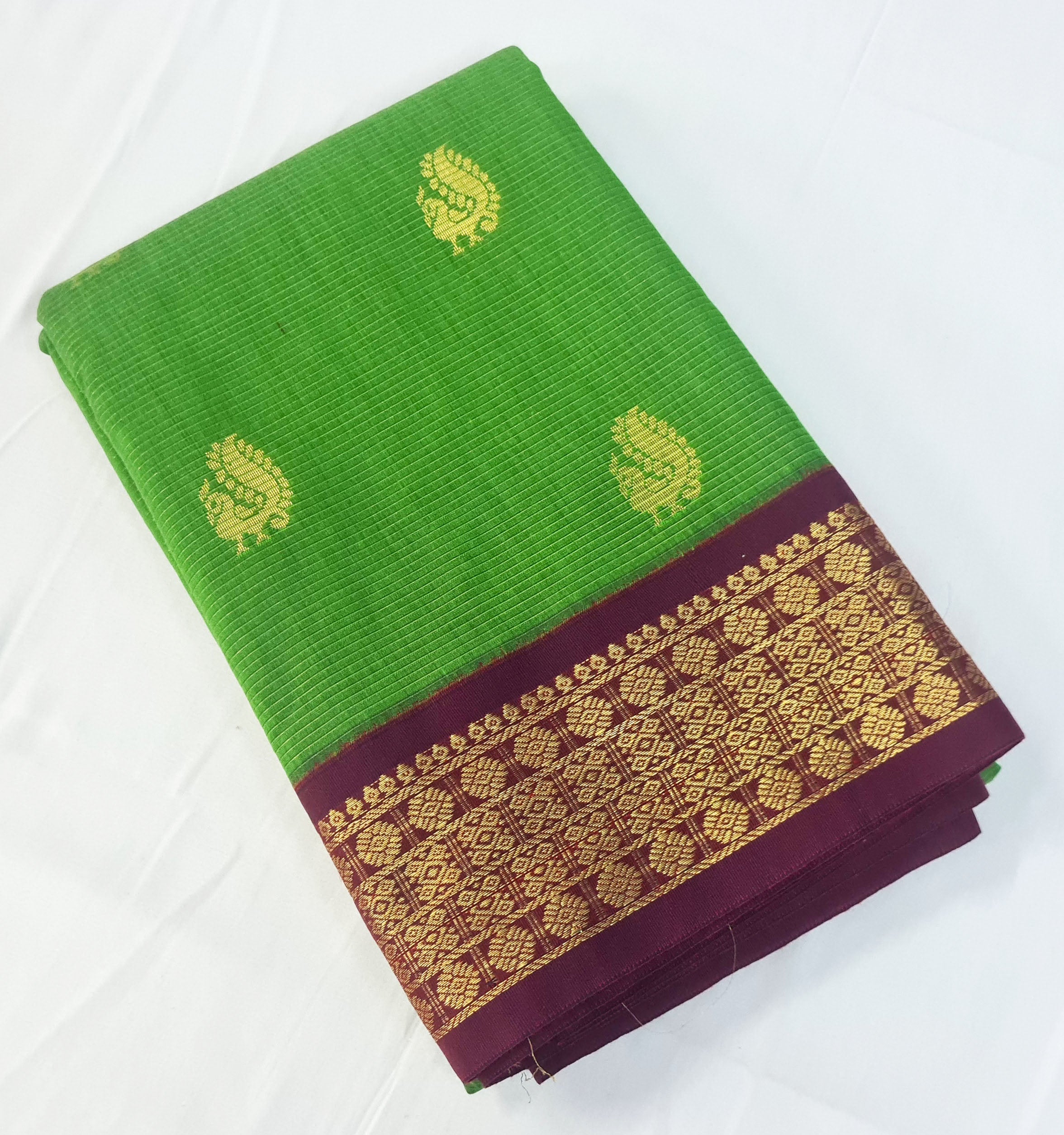 Kanchipuram Agarlic Cotton Sarees