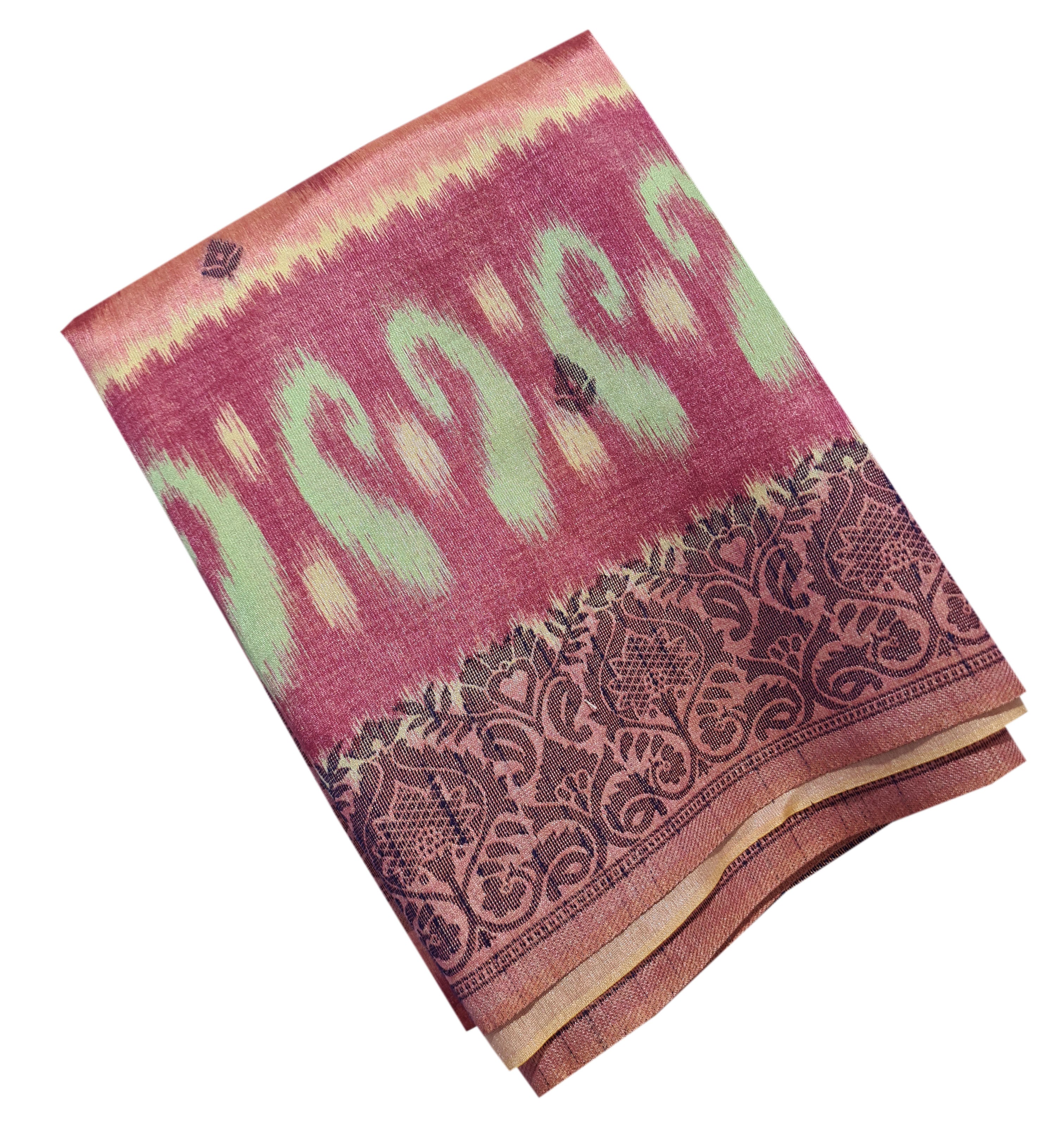Semi Tussar Antic Design Sarees