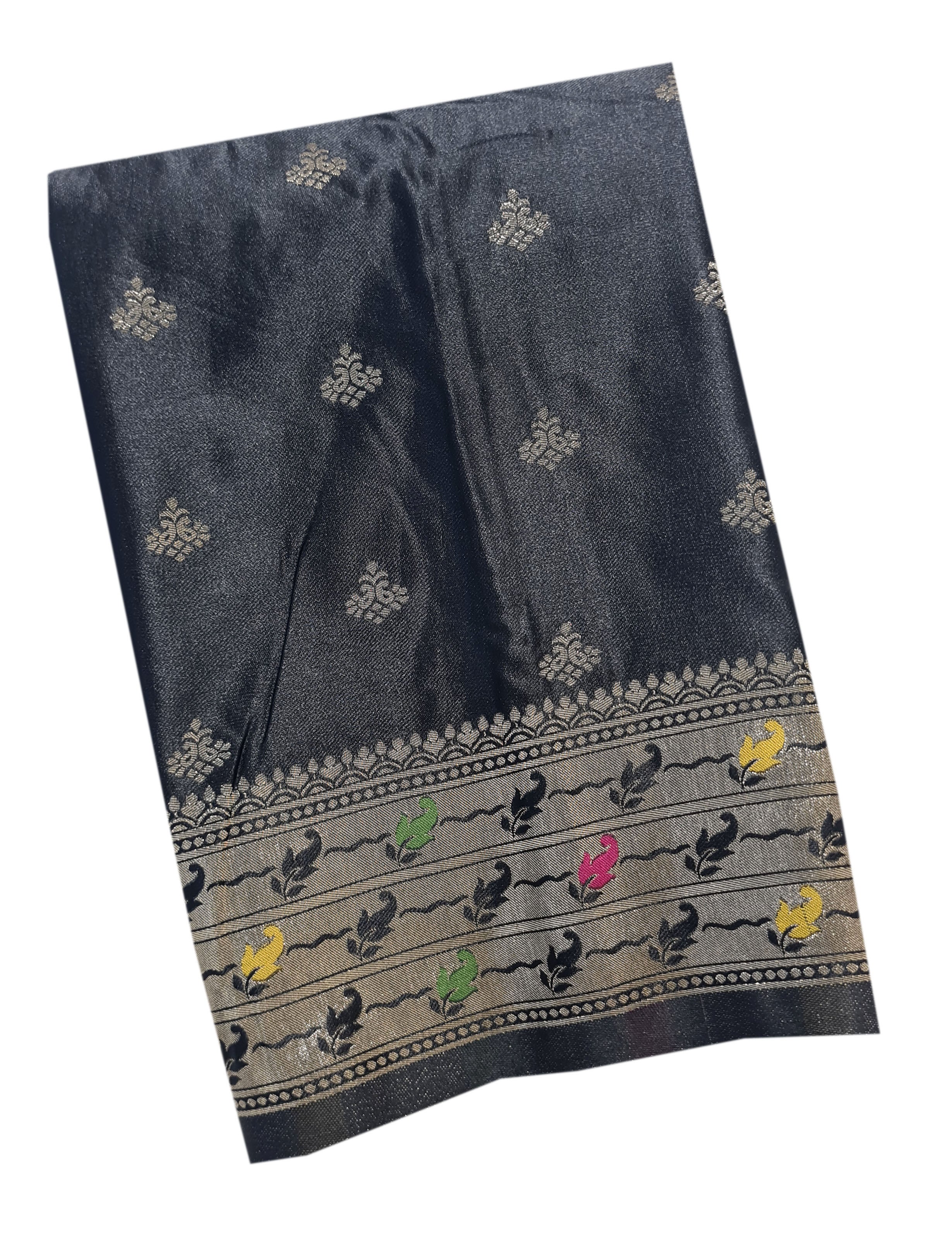 Bengaluru Crape Antic Silk Meena Sarees