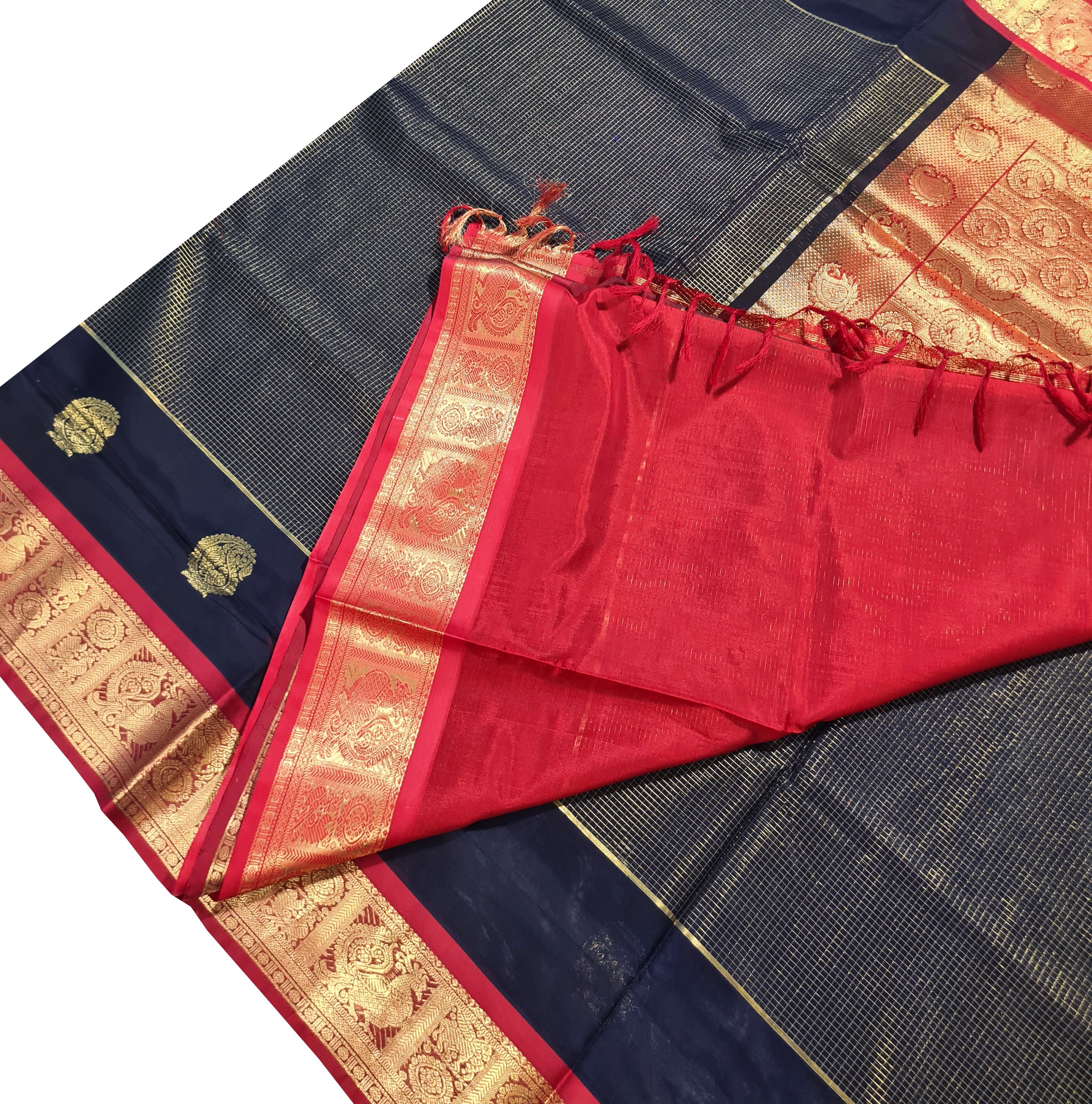 Vairaoosi Kanchipuram Pure Silk Cotton Saree