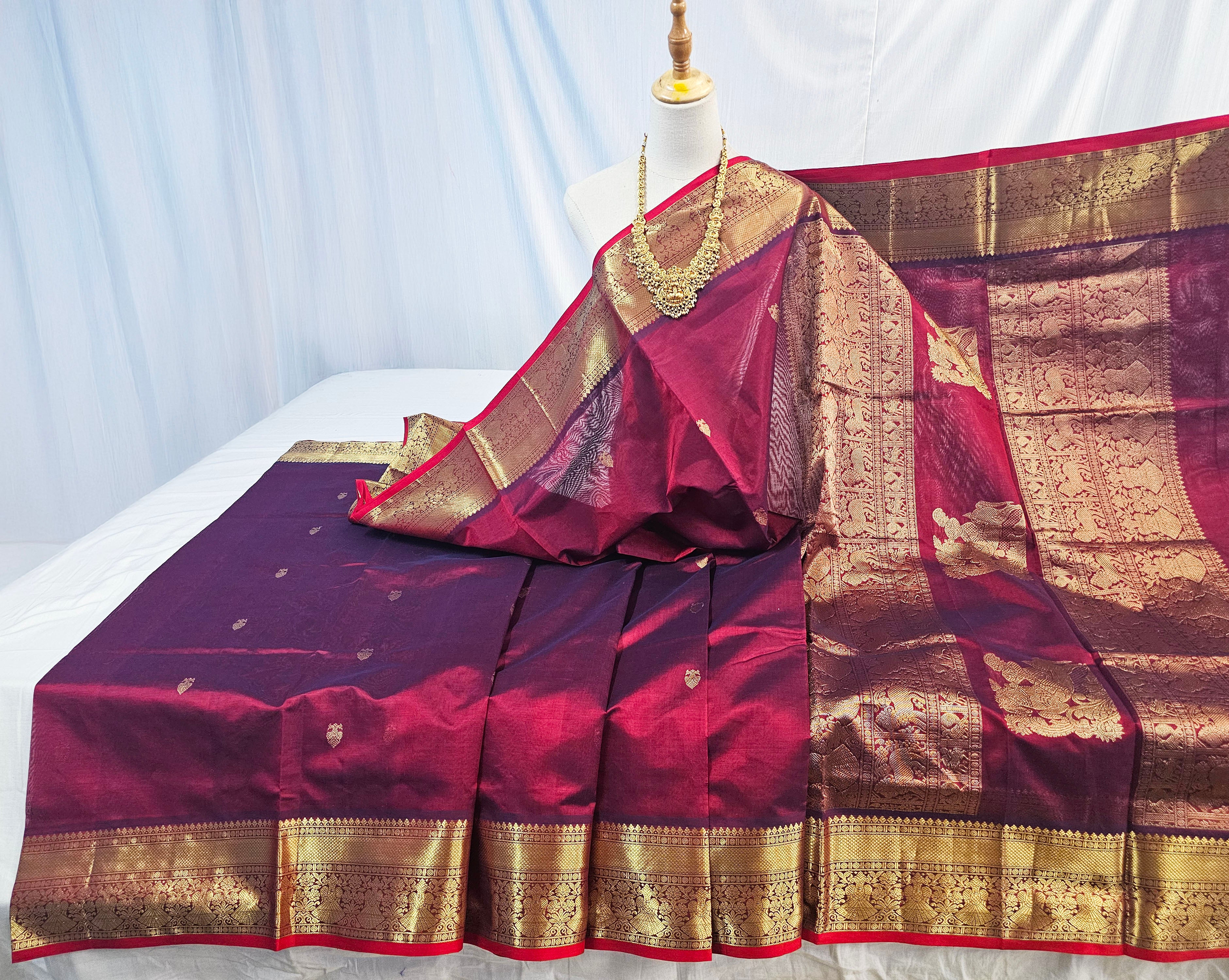 Kanchipuram Pure Silk Cotton Saree