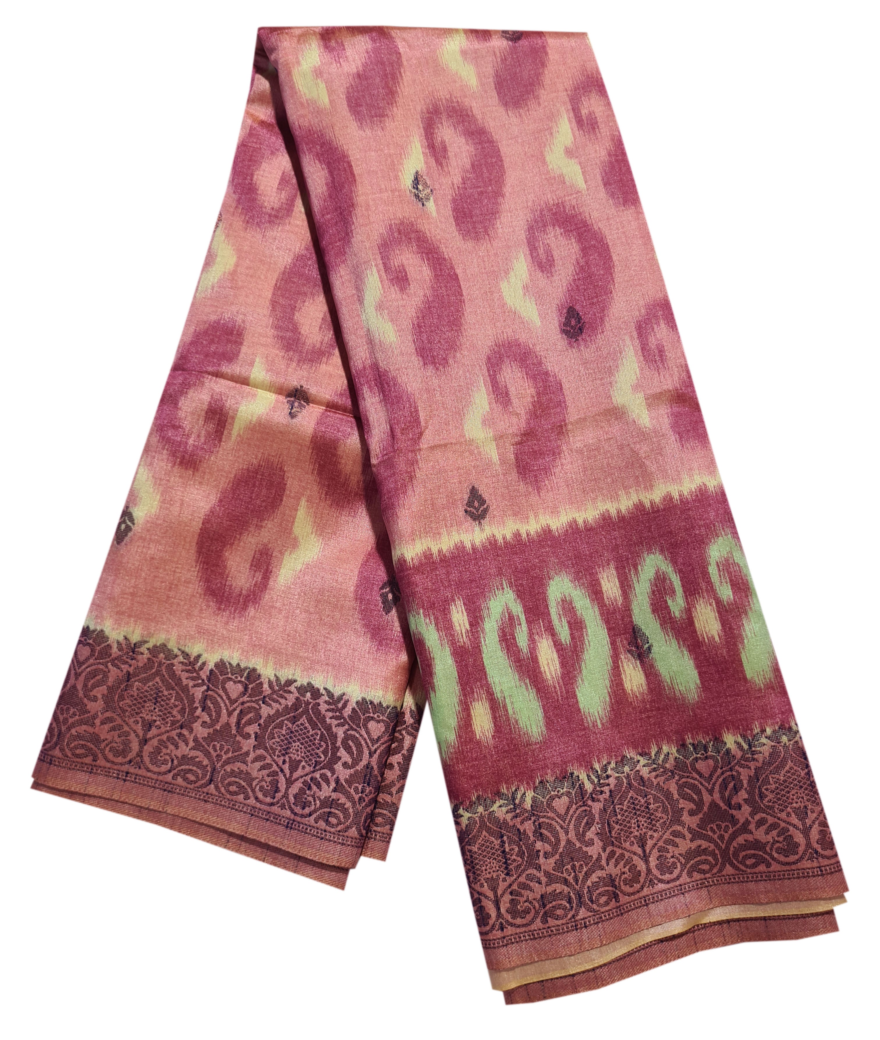 Semi Tussar Antic Design Sarees