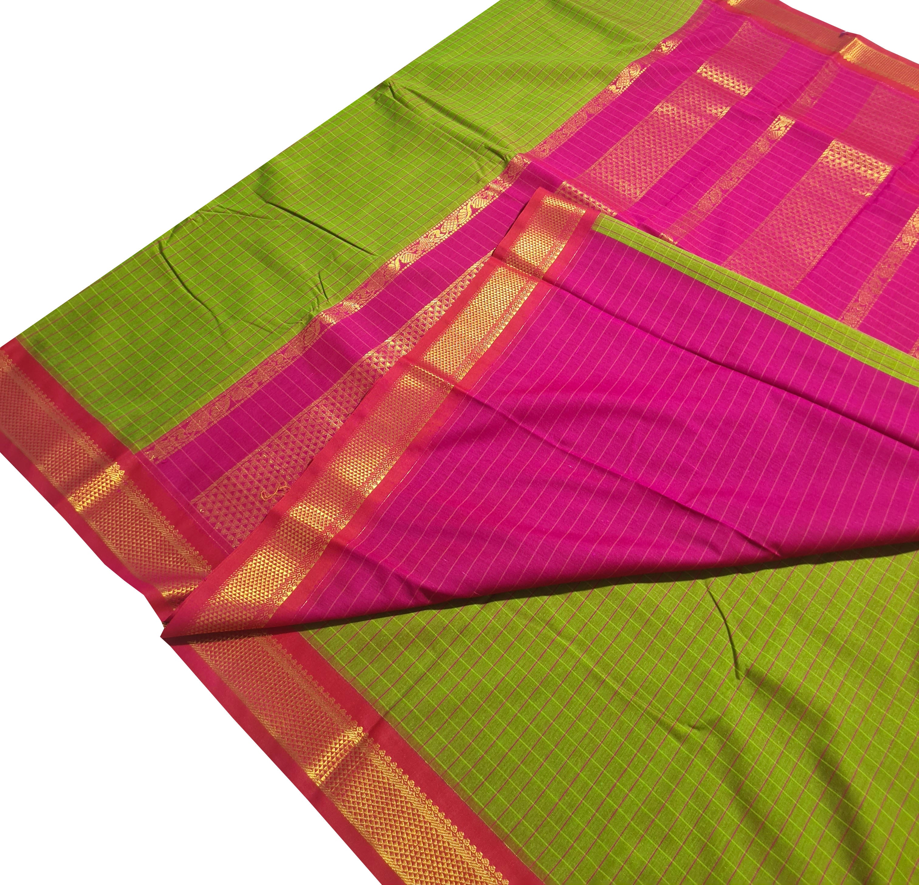 Kanchipuram Agarlic Cotton Sarees