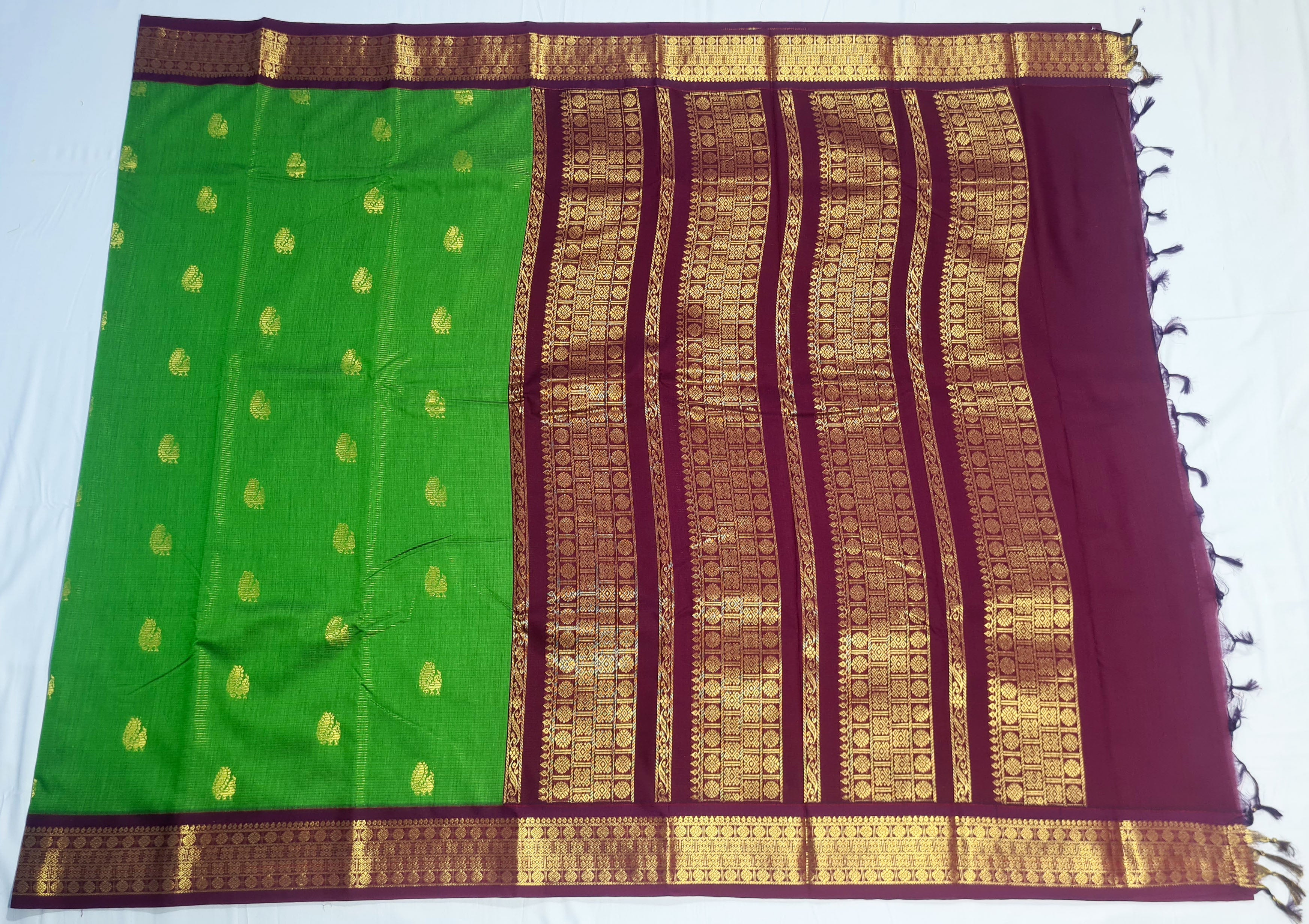 Kanchipuram Agarlic Cotton Sarees