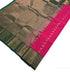 Kanchi Vegan Silk Saree With Contrast Blouse and Rich Jari Pallu