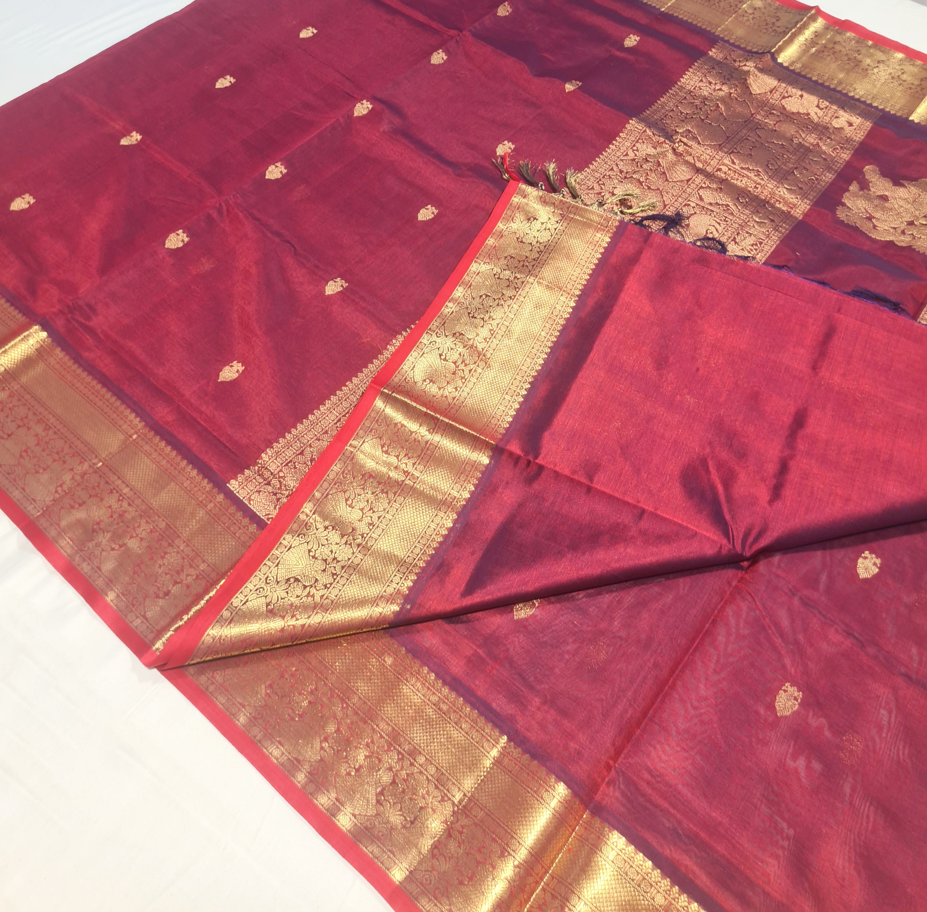 Kanchipuram Pure Silk Cotton Saree