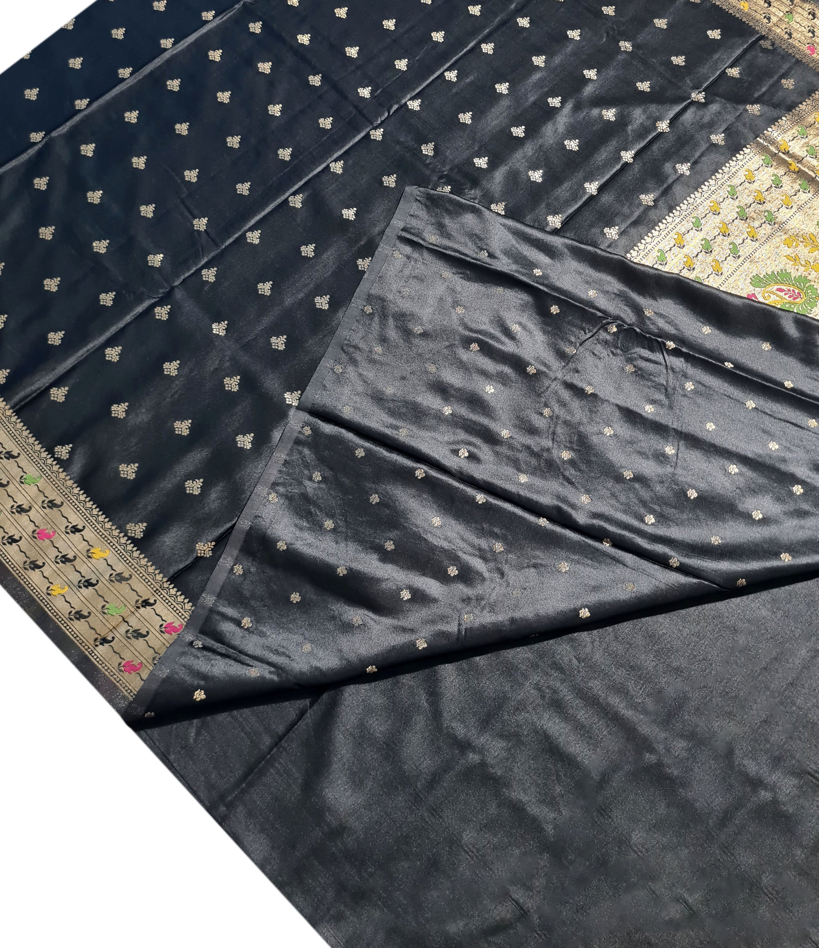 Bengaluru Crape Antic Silk Meena Sarees