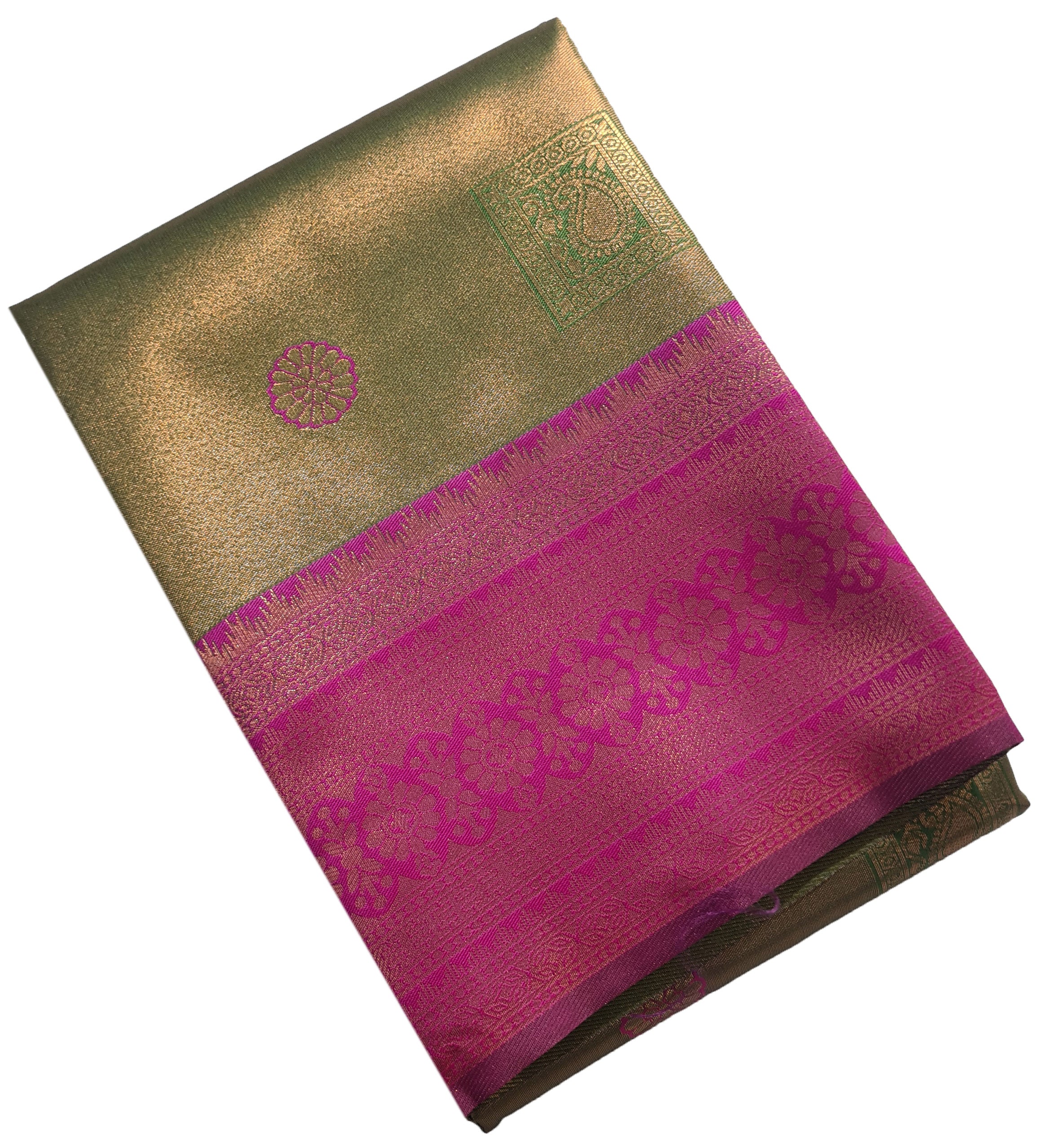 Antique Zari Butta Silk Saree